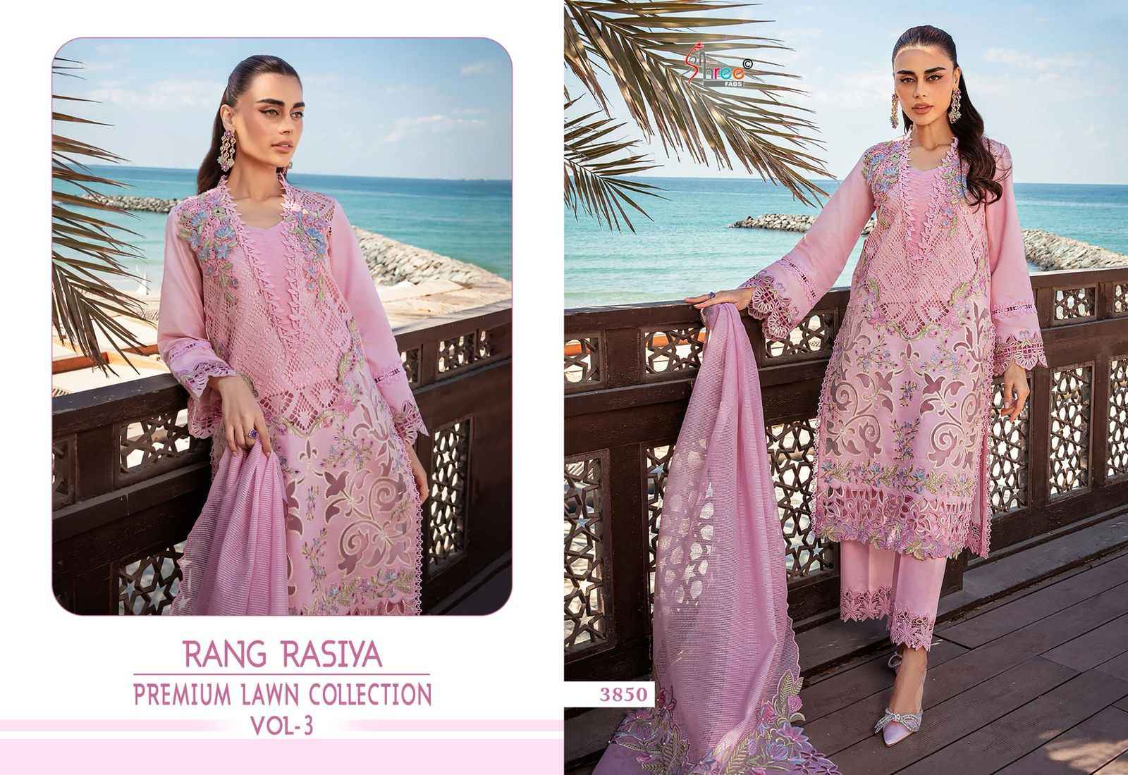 Shree Fabs Rang Rasiya Vol 3 Cotton Dress Material 5 pcs Catalogue