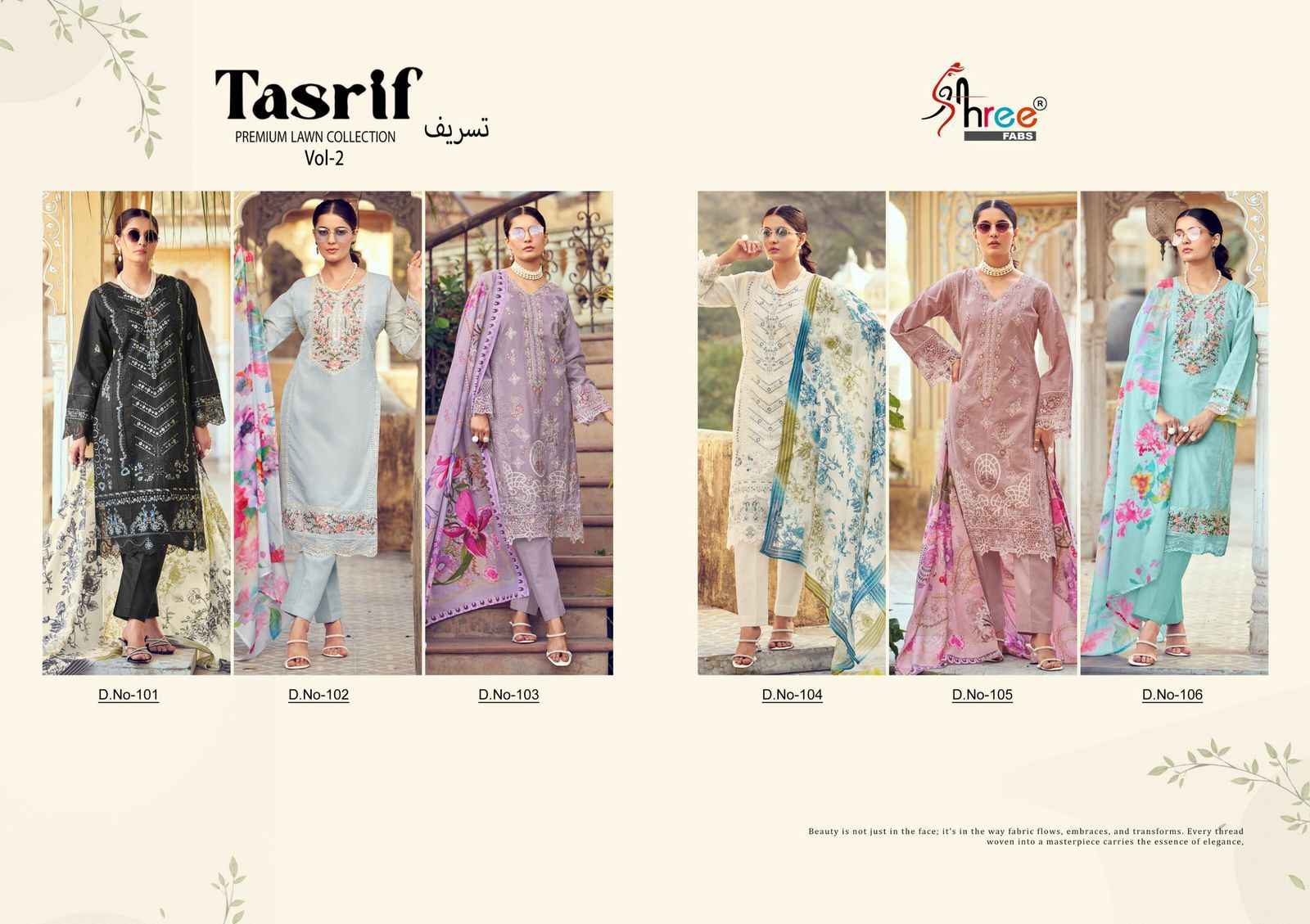 Shree Fabs Tasrif Vol 2 Cotton Dress Material 6 pcs Catalogue