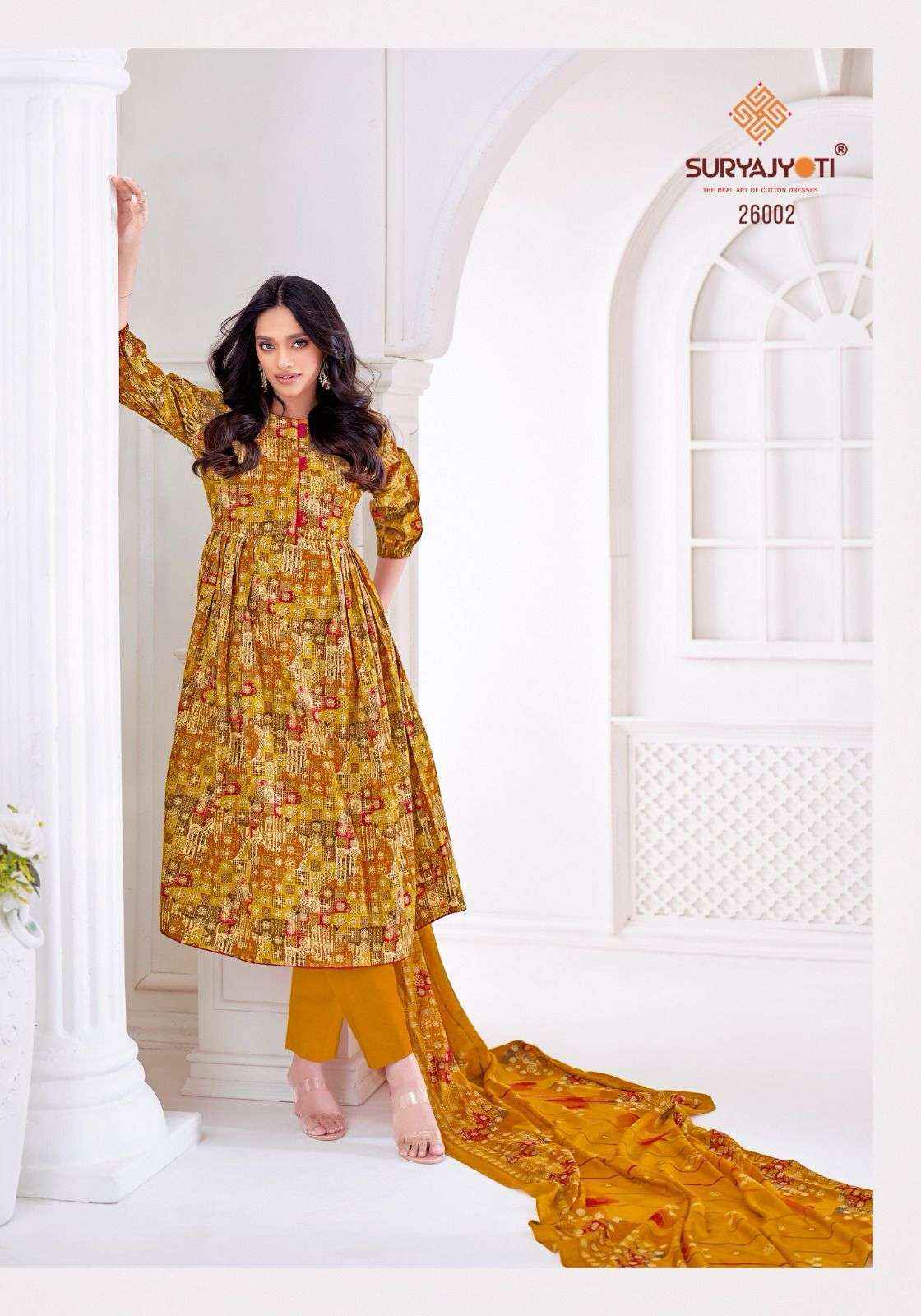 Suryajyoti Nargis Vol 26 Cotton Dress Material 10 pcs Catalogue