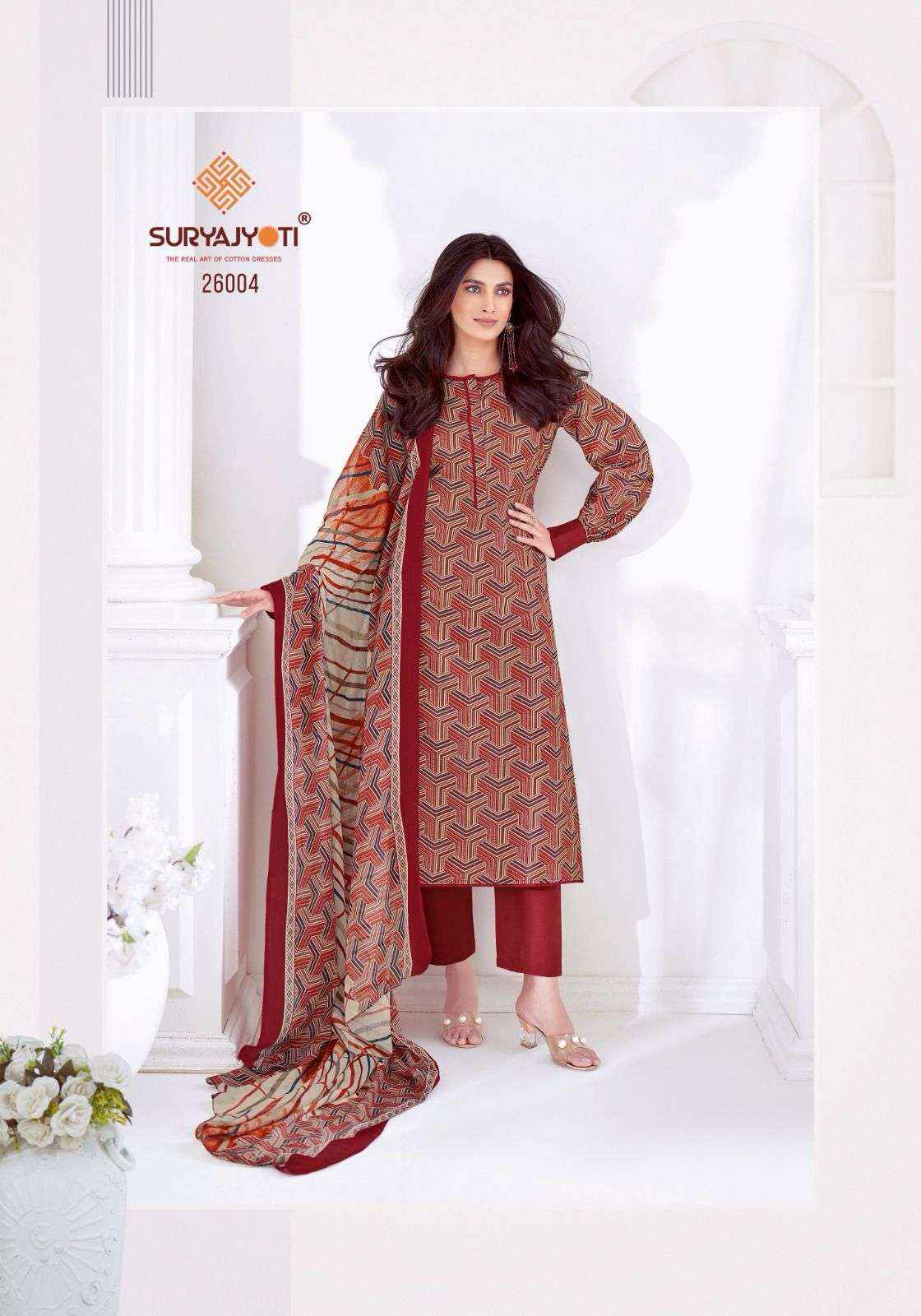 Suryajyoti Nargis Vol 26 Cotton Dress Material 10 pcs Catalogue