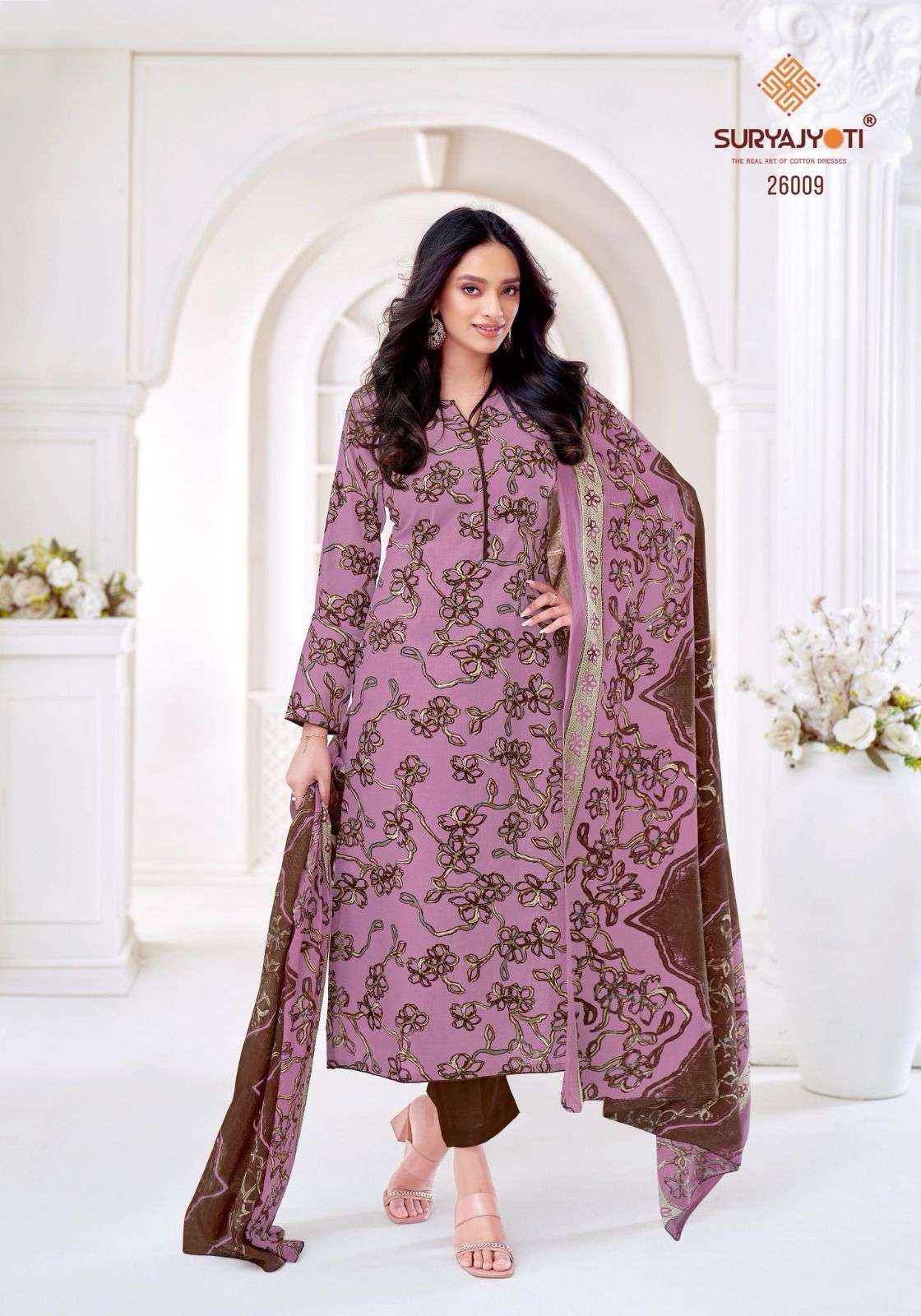 Suryajyoti Nargis Vol 26 Cotton Dress Material 10 pcs Catalogue