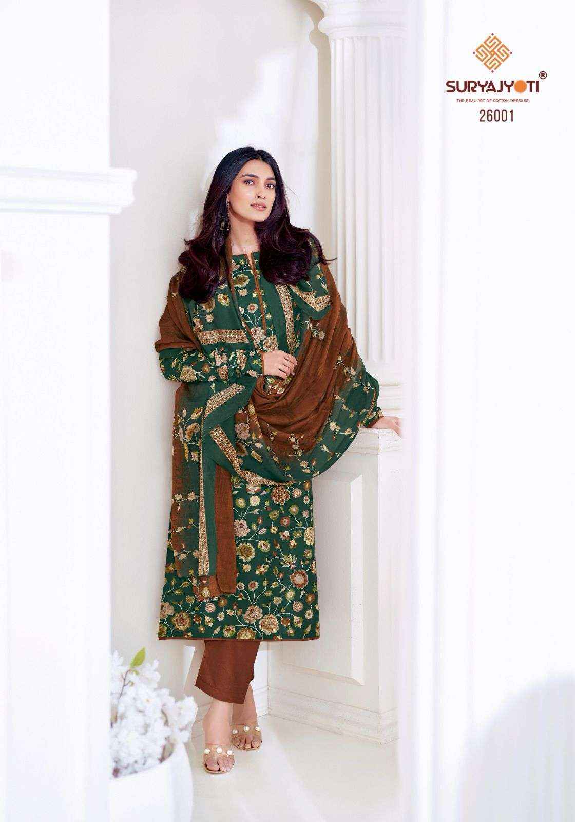 Suryajyoti Nargis Vol 26 Cotton Dress Material 10 pcs Catalogue