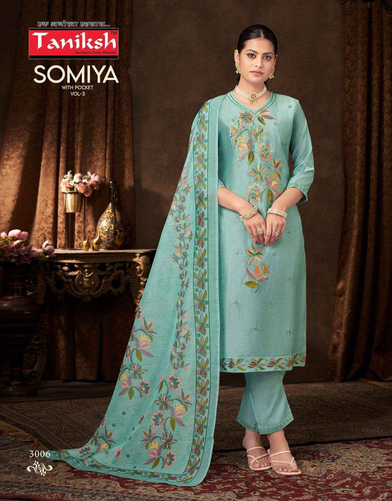 Taniksh Somiya Vol 3 Roman Silk Kurti Combo 8 pcs Catalogue