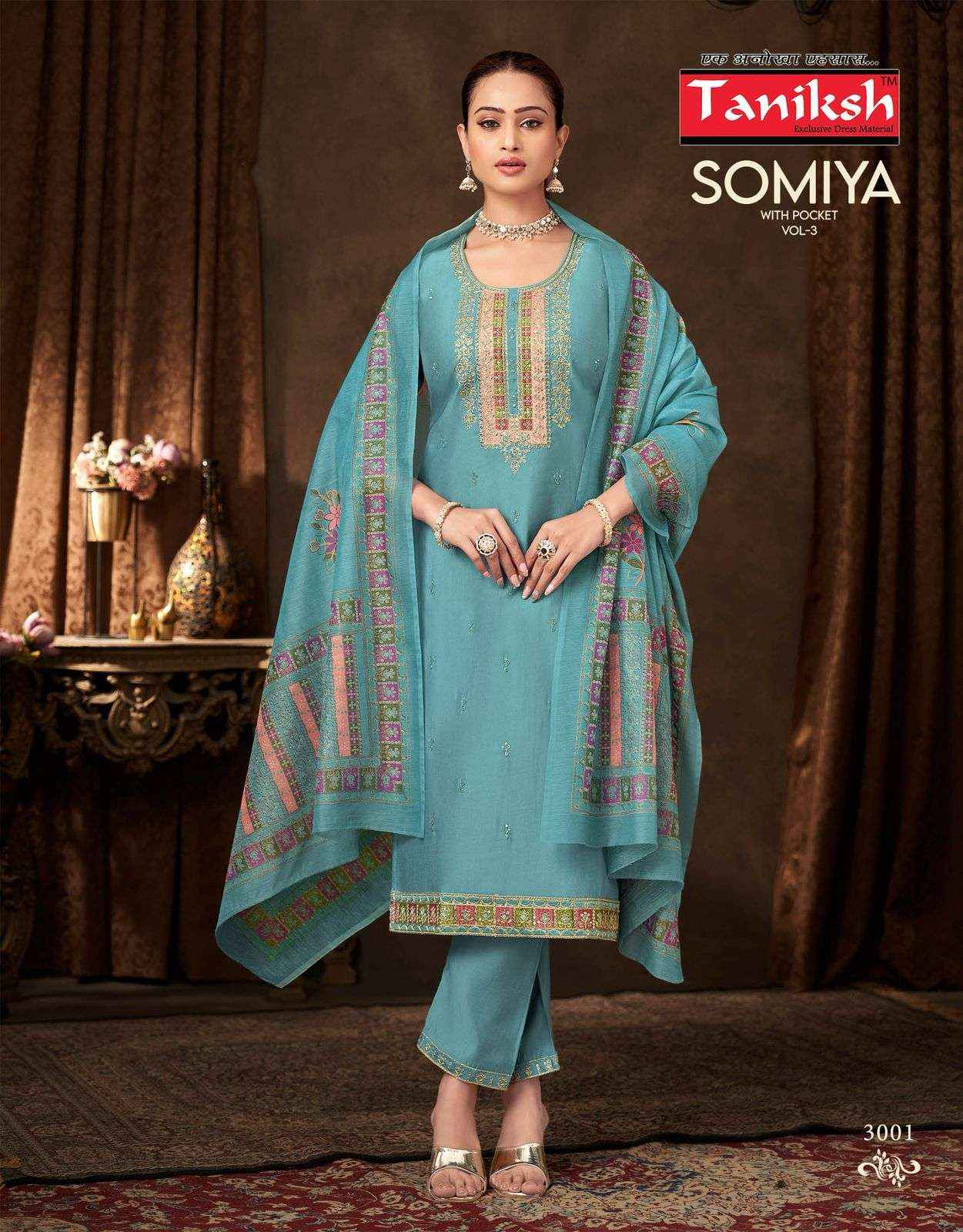 Taniksh Somiya Vol 3 Roman Silk Kurti Combo 8 pcs Catalogue