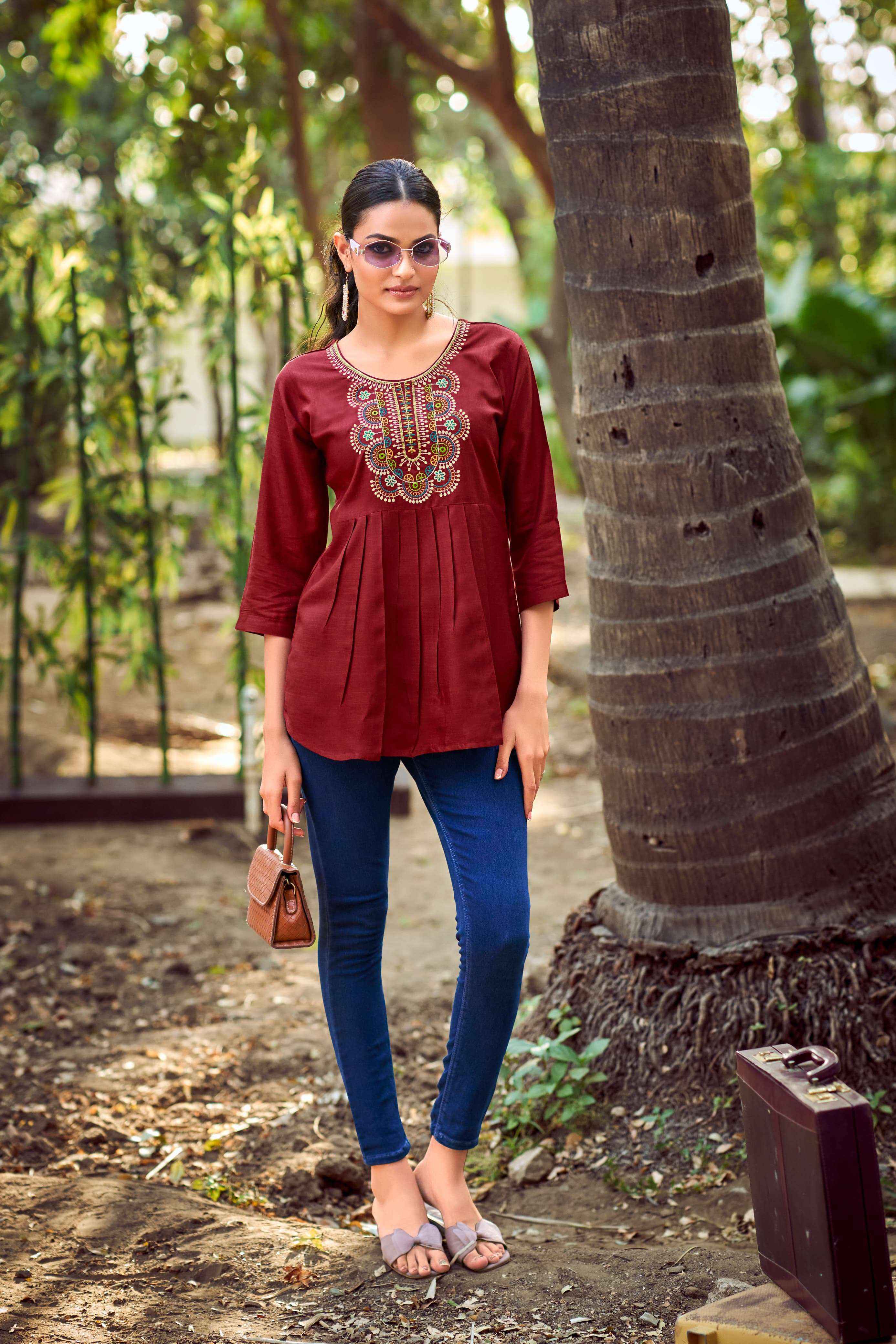 Tips & Tops Pulpy Vol 15 Rayon Top 9 pcs Catalogue