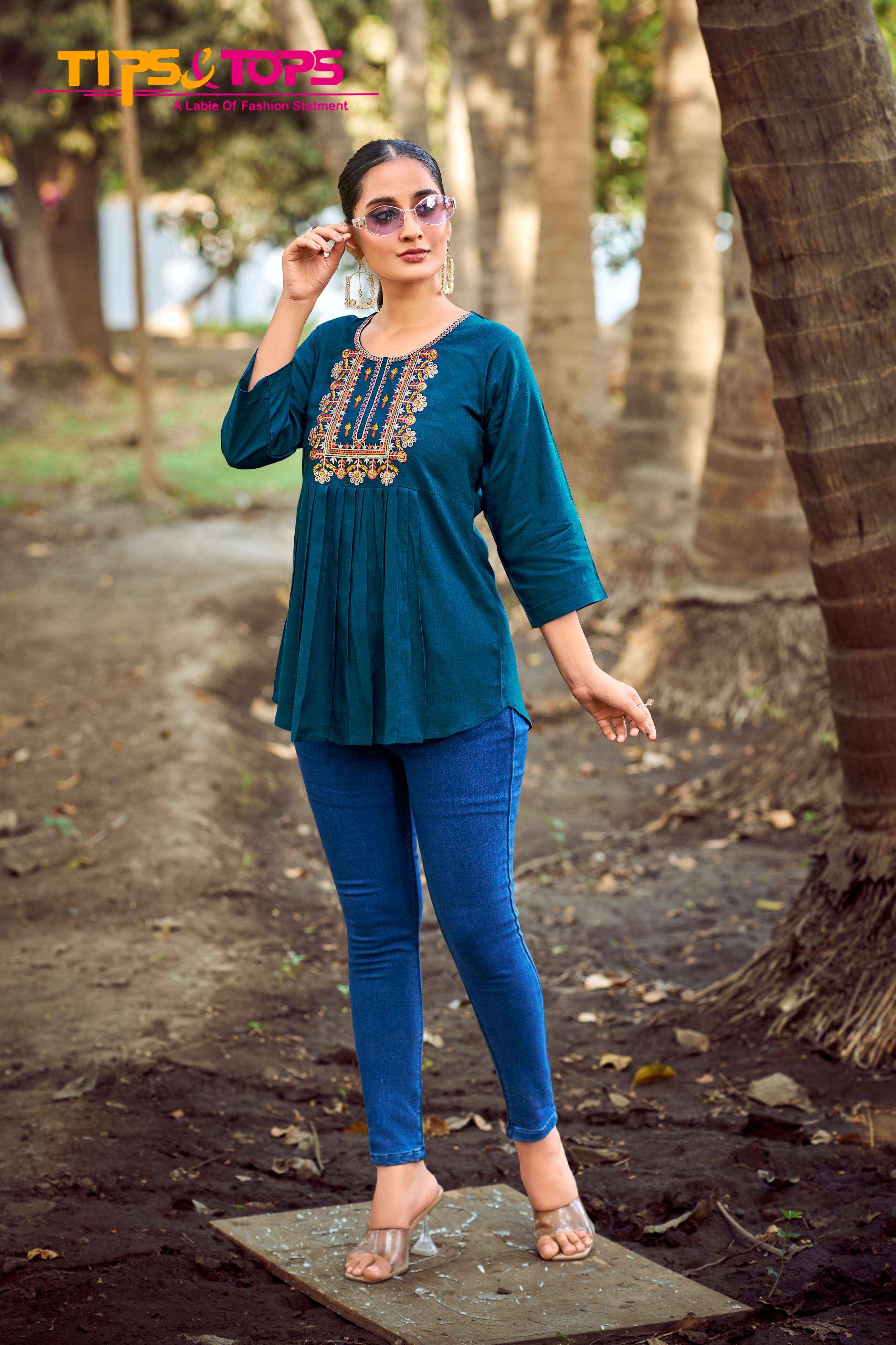Tips & Tops Pulpy Vol 15 Rayon Top 9 pcs Catalogue