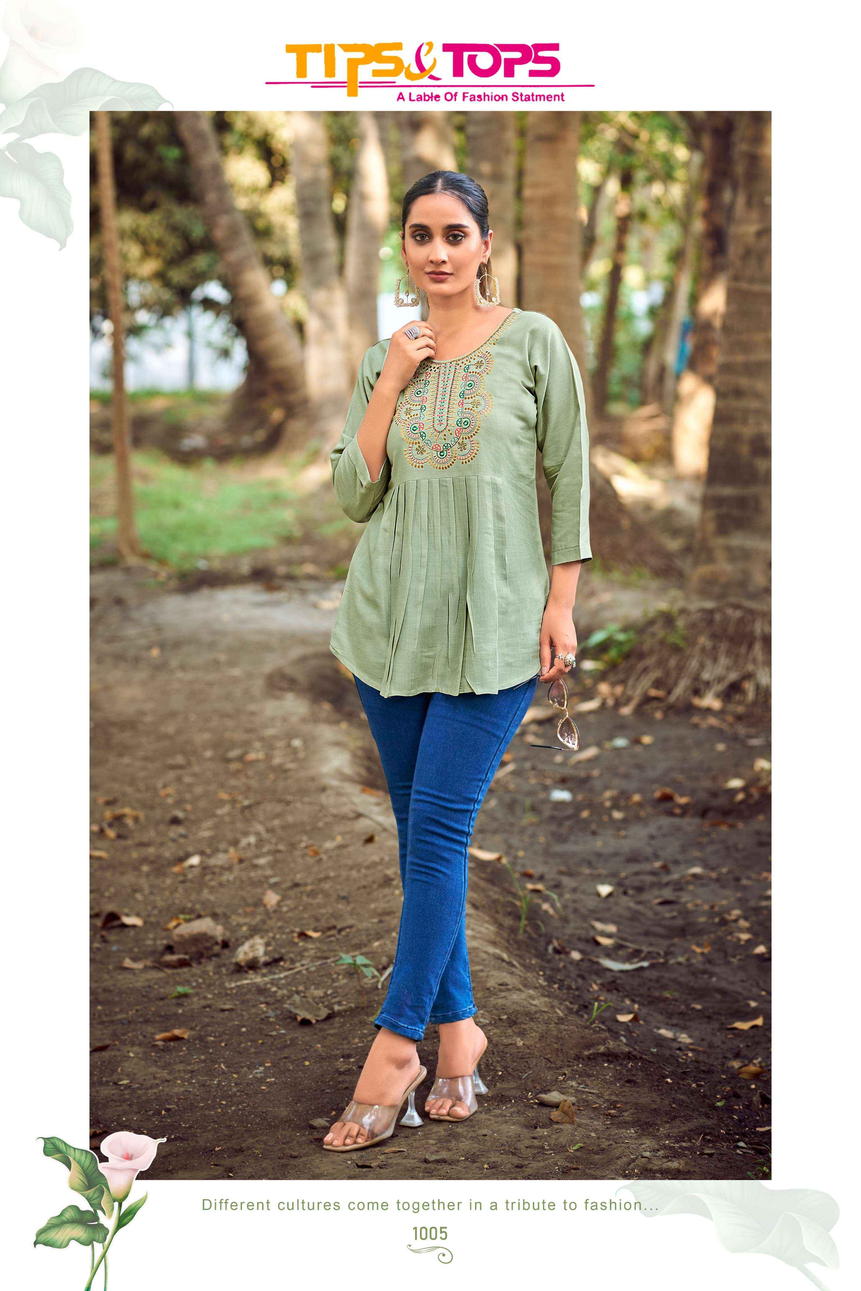 Tips & Tops Pulpy Vol 15 Rayon Top 9 pcs Catalogue