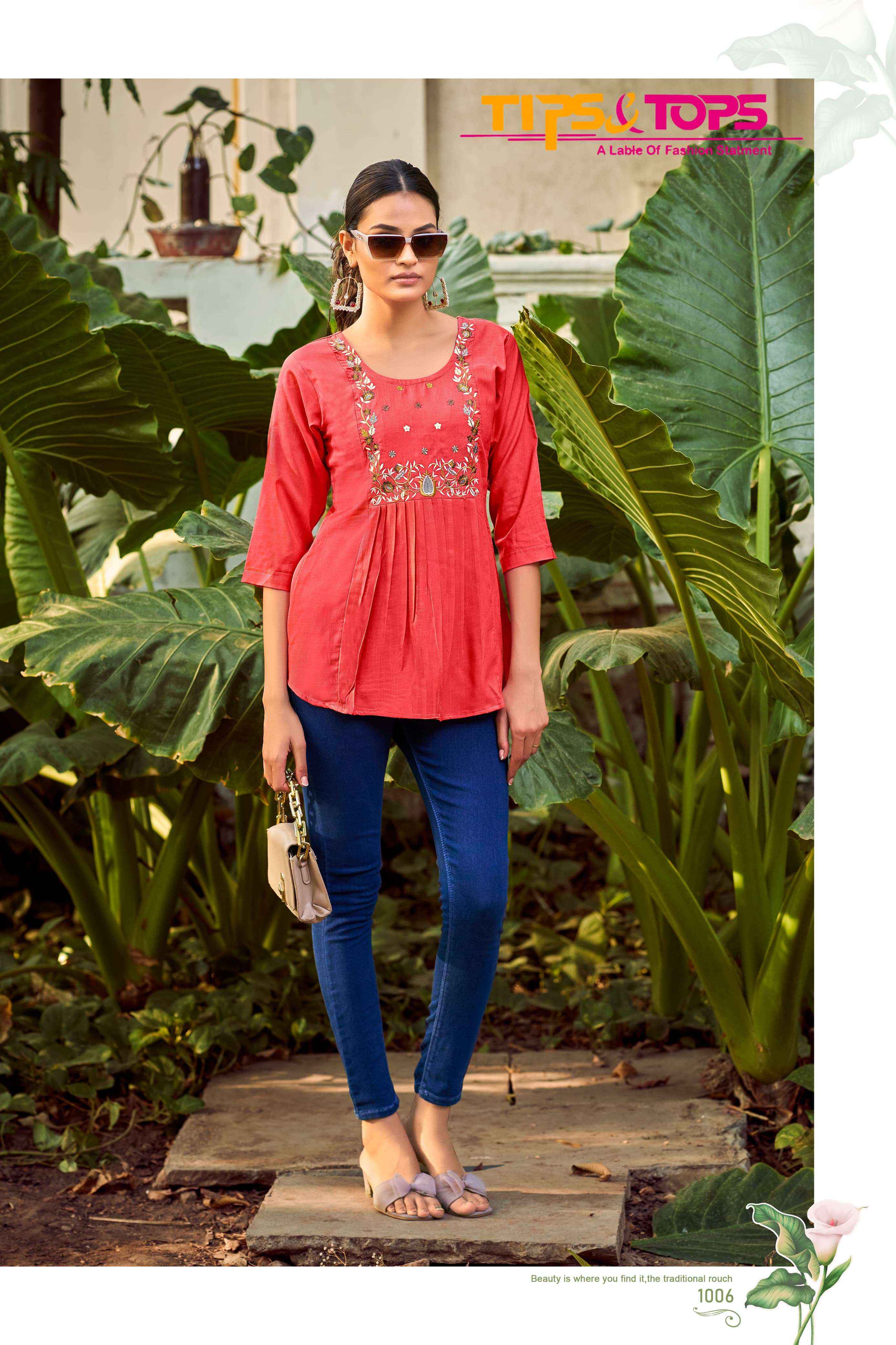 Tips & Tops Pulpy Vol 15 Rayon Top 9 pcs Catalogue