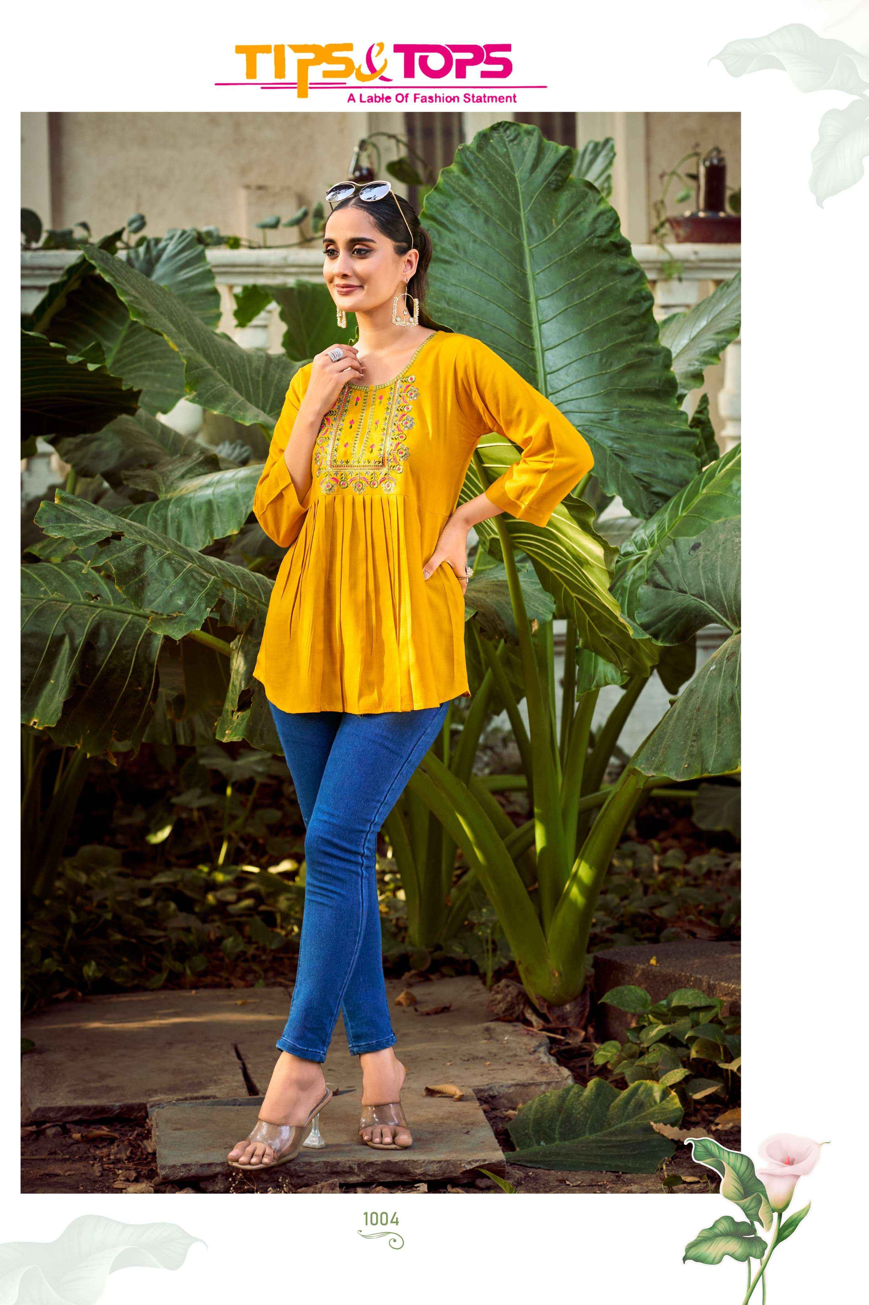Tips & Tops Pulpy Vol 15 Rayon Top 9 pcs Catalogue