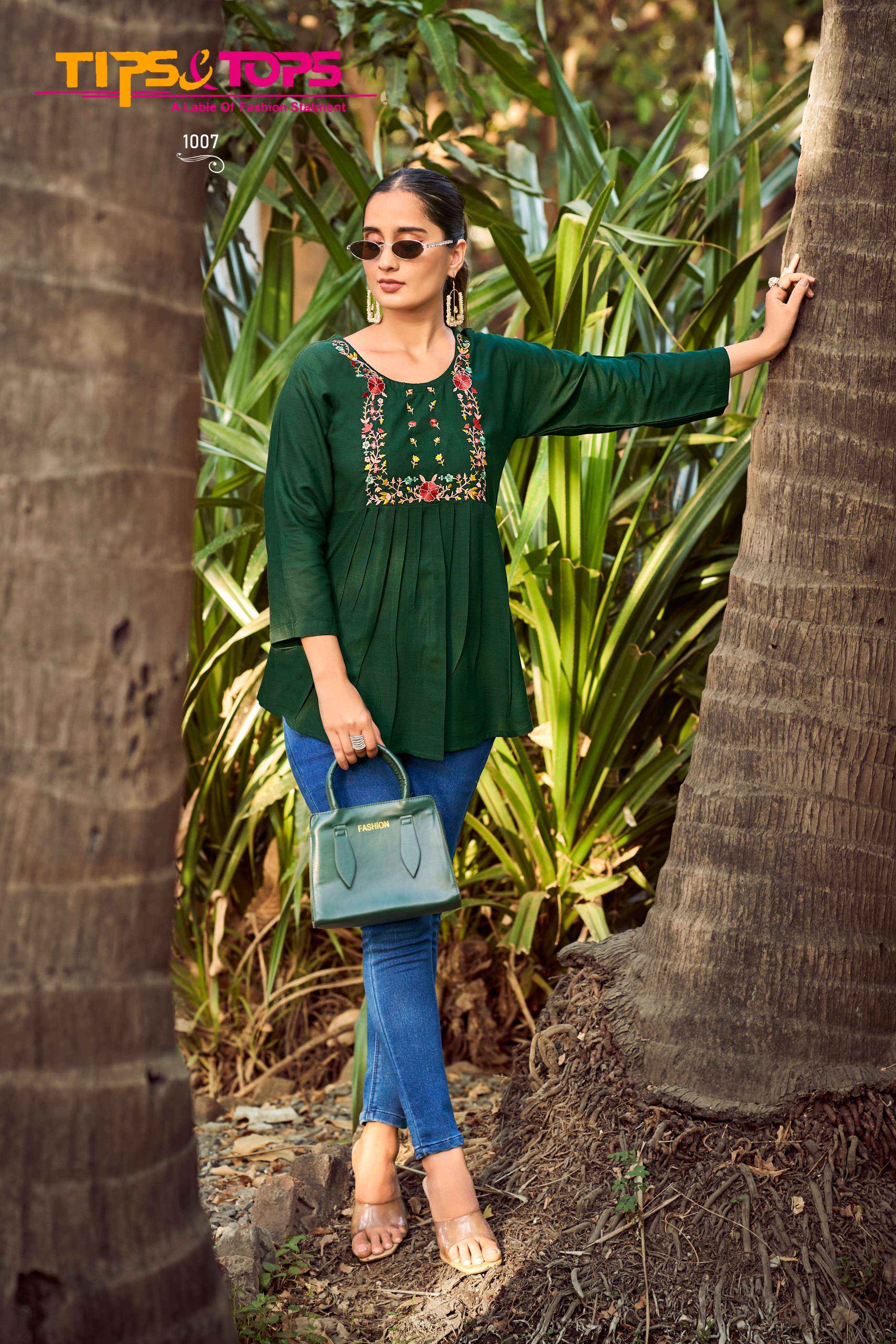 Tips & Tops Pulpy Vol 15 Rayon Top 9 pcs Catalogue
