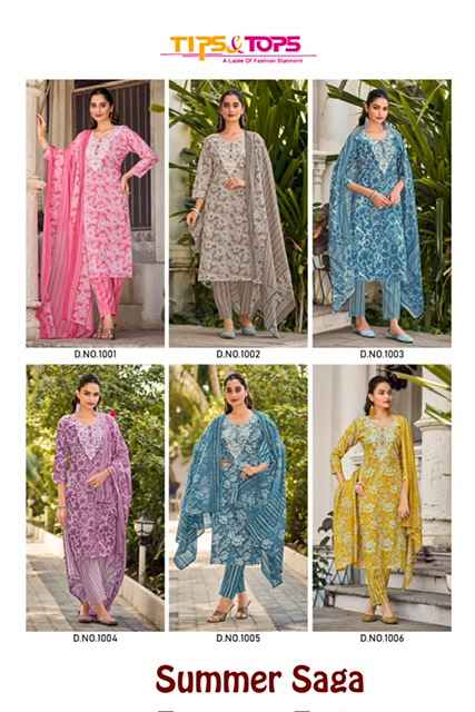 Tips & Tops Summer Saga Cotton Kurti Combo 6 pcs Catalogue