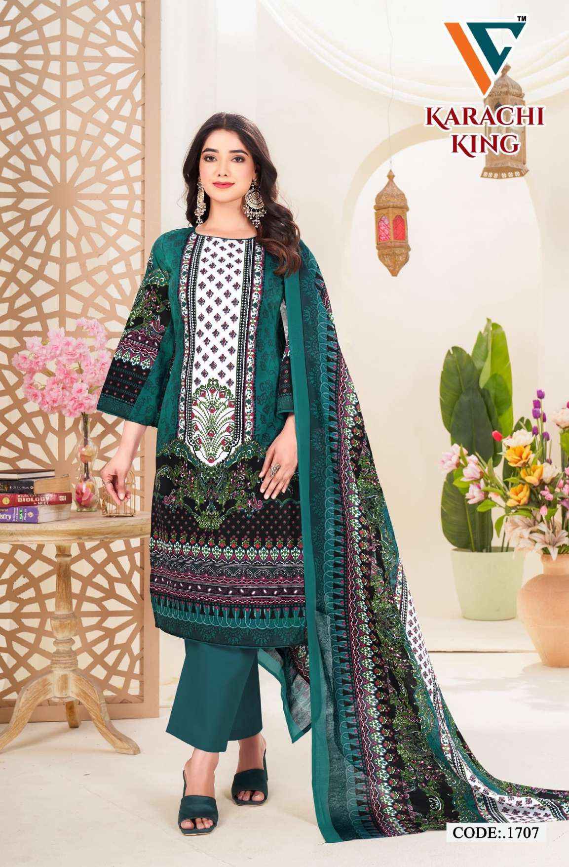 Vandana Creation Karachi King Vol 17 Cotton Dress Material 8 pcs Catalogue