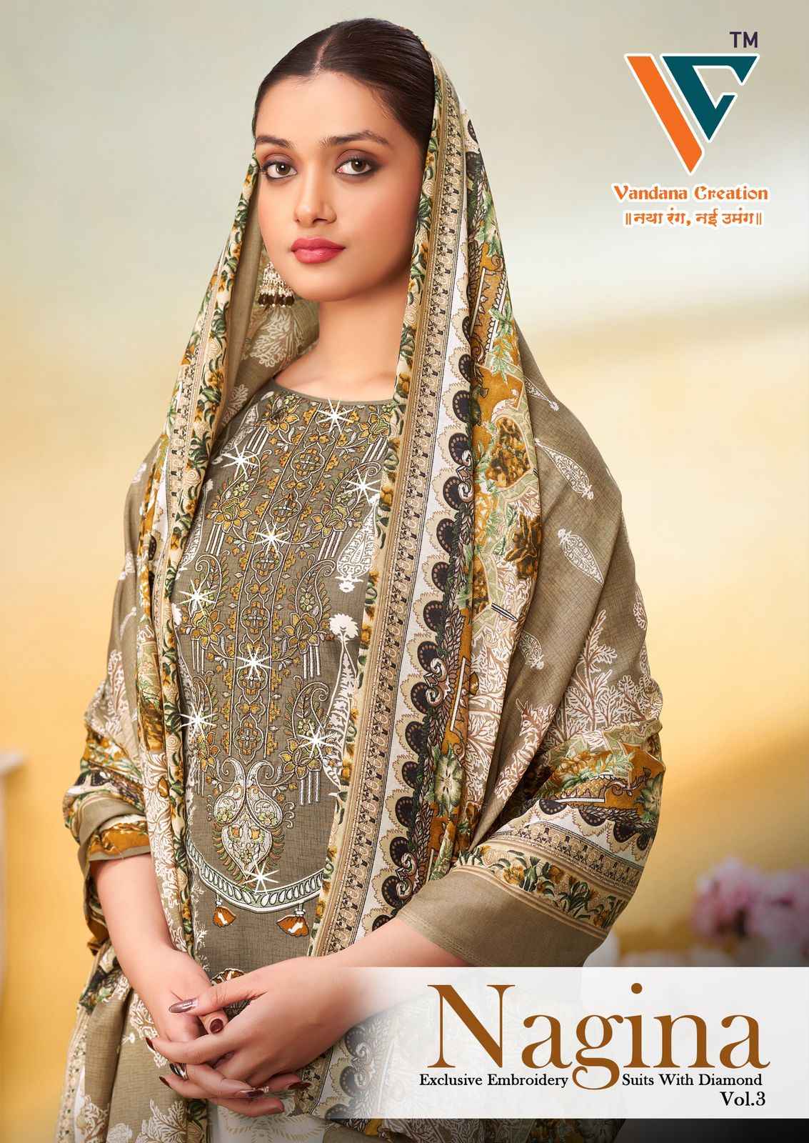 Vandana‎ Creation Nagina‎ Vol 3 Cotton Dress Material 8 pcs Catalogue