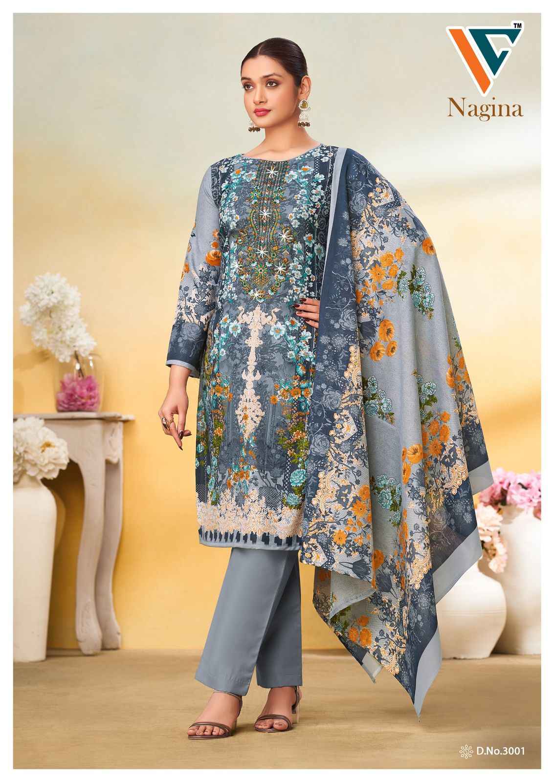 Vandana‎ Creation Nagina‎ Vol 3 Cotton Dress Material 8 pcs Catalogue