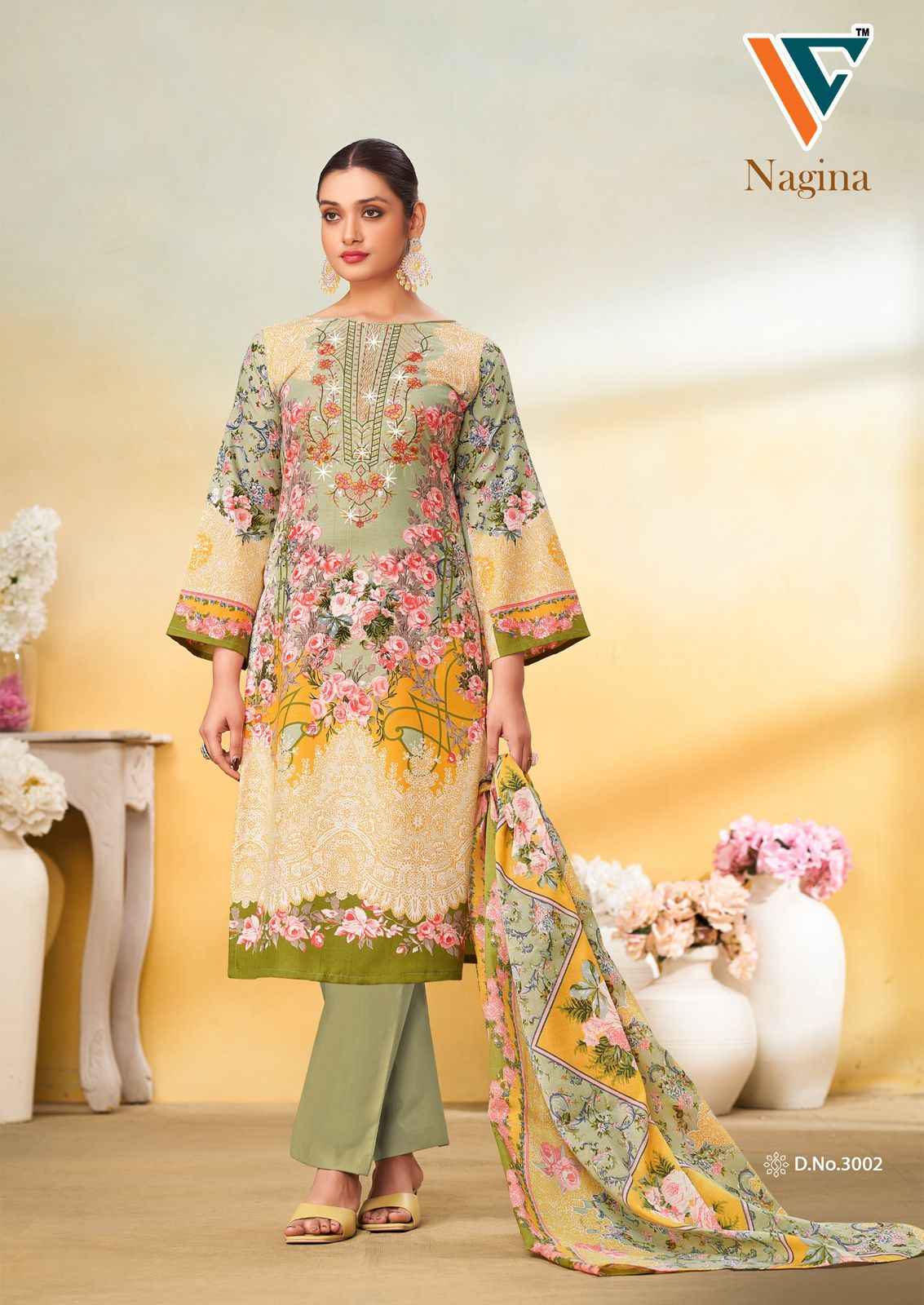 Vandana‎ Creation Nagina‎ Vol 3 Cotton Dress Material 8 pcs Catalogue