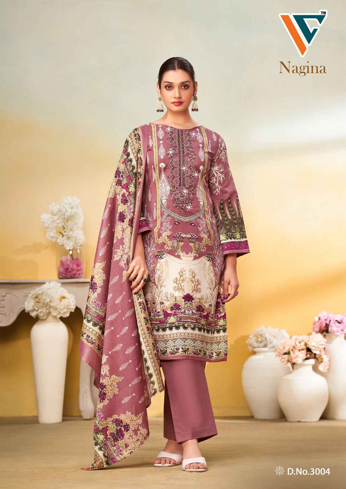 Vandana‎ Creation Nagina‎ Vol 3 Cotton Dress Material 8 pcs Catalogue