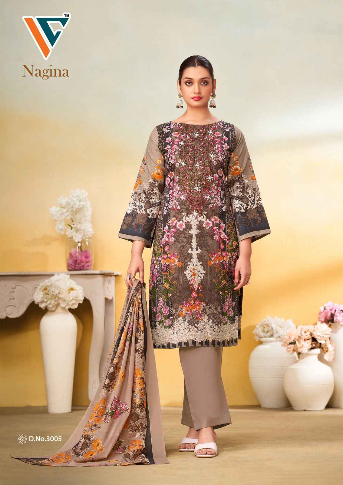 Vandana‎ Creation Nagina‎ Vol 3 Cotton Dress Material 8 pcs Catalogue