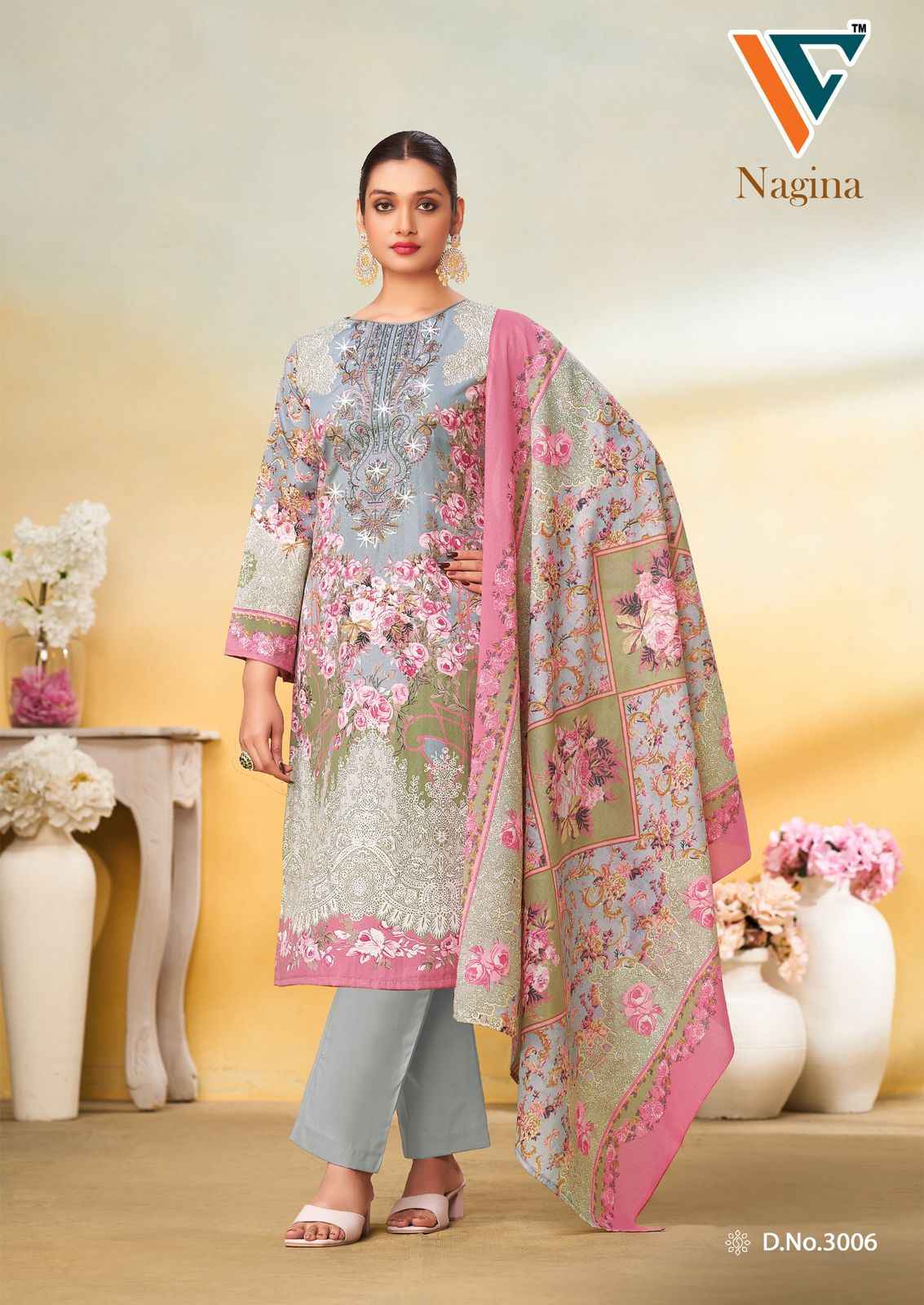 Vandana‎ Creation Nagina‎ Vol 3 Cotton Dress Material 8 pcs Catalogue