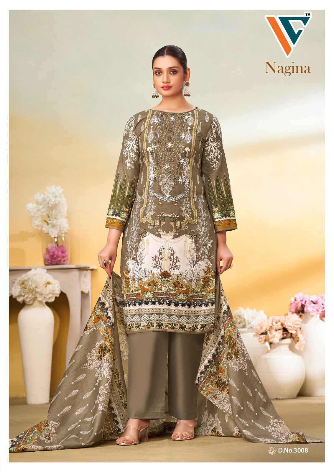 Vandana‎ Creation Nagina‎ Vol 3 Cotton Dress Material 8 pcs Catalogue
