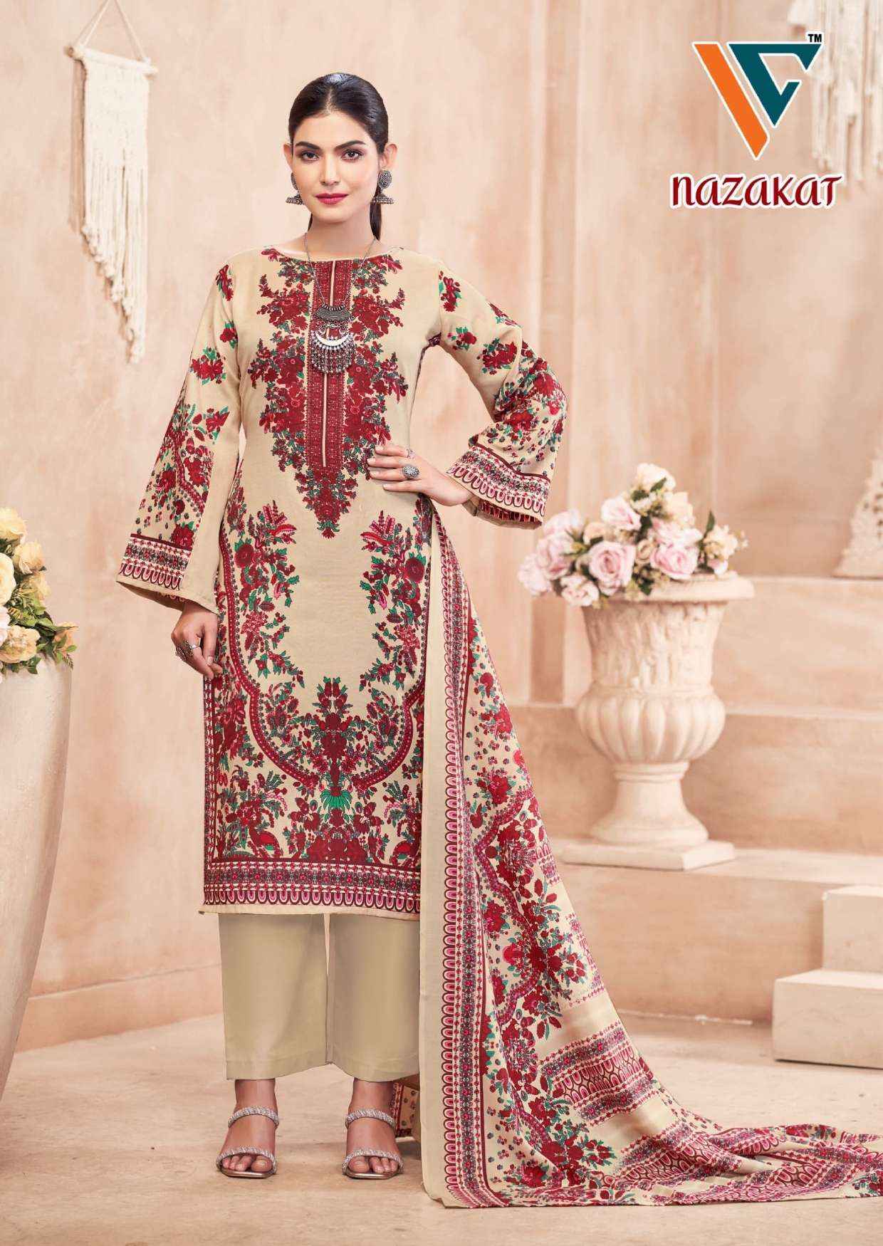 Vandana Creation Nazakat Vol 7 Cotton Dress Material 8 pcs Catalogue