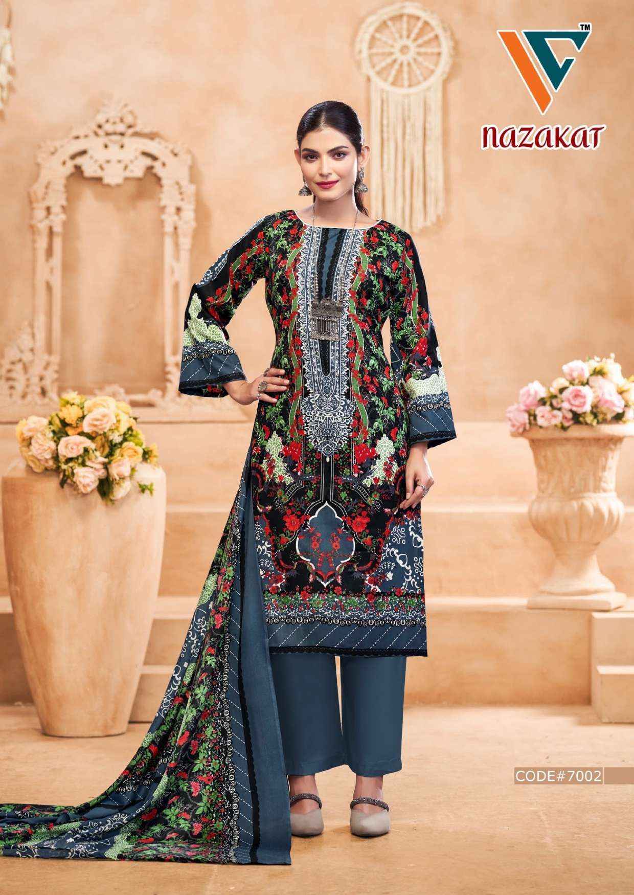 Vandana Creation Nazakat Vol 7 Cotton Dress Material 8 pcs Catalogue