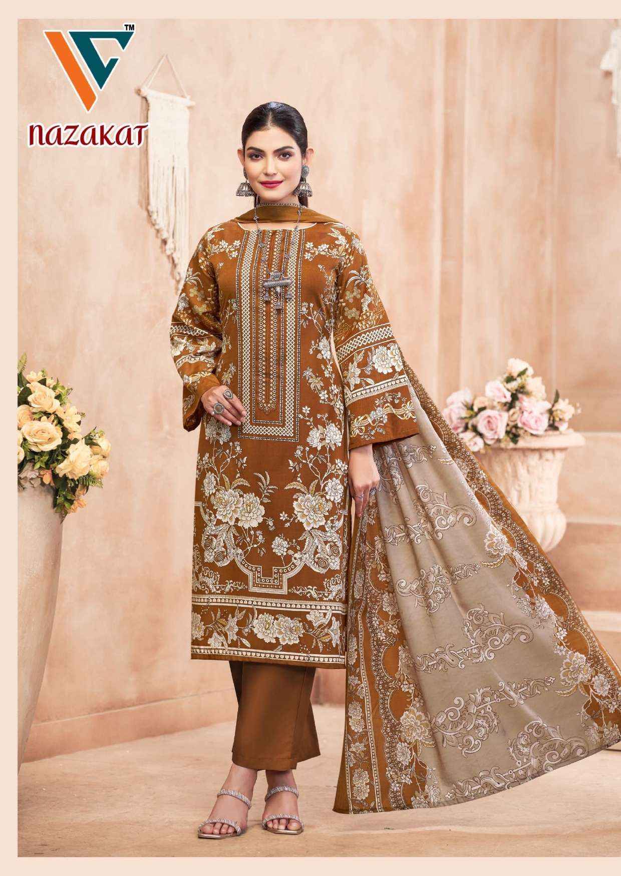 Vandana Creation Nazakat Vol 7 Cotton Dress Material 8 pcs Catalogue