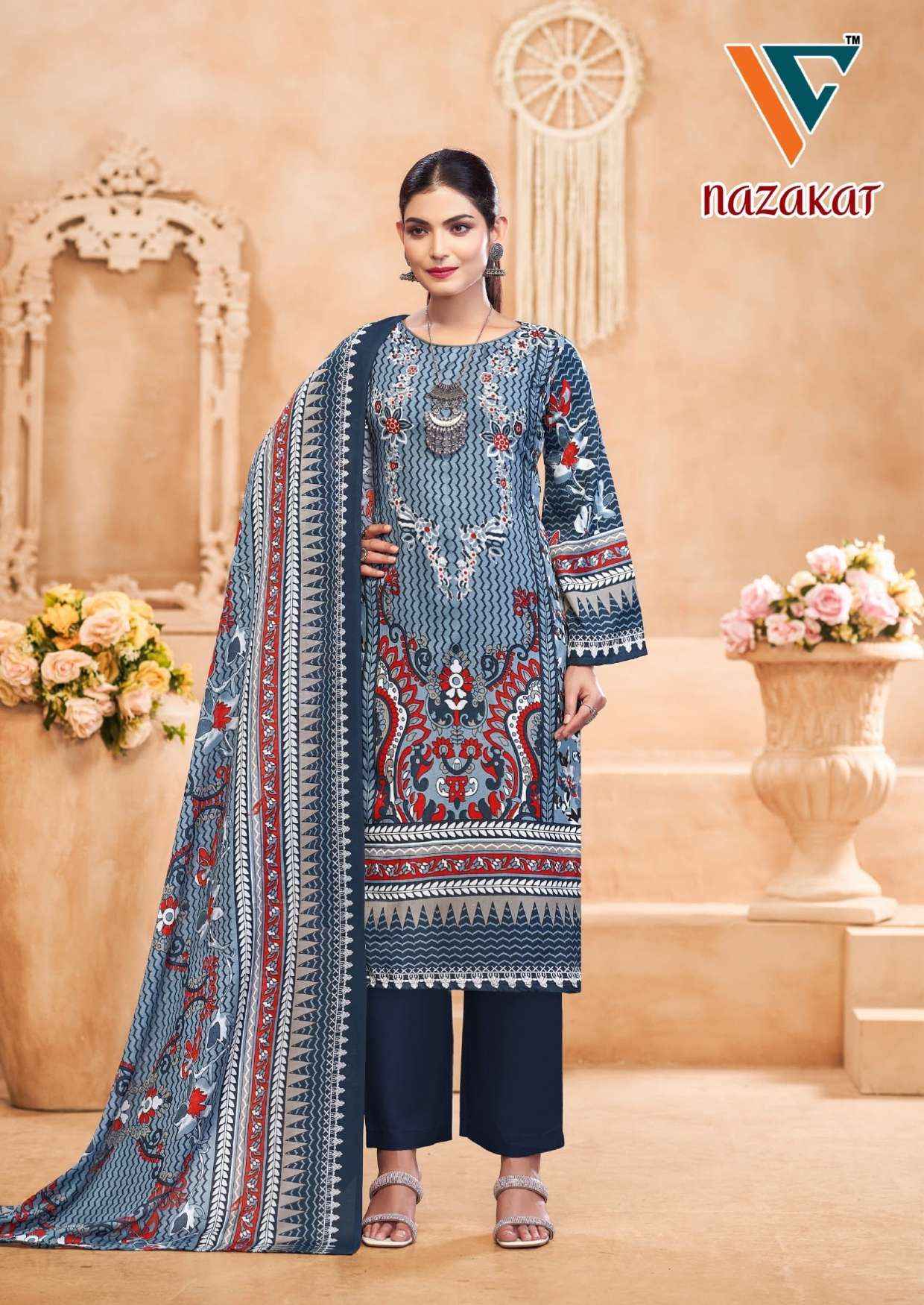 Vandana Creation Nazakat Vol 7 Cotton Dress Material 8 pcs Catalogue