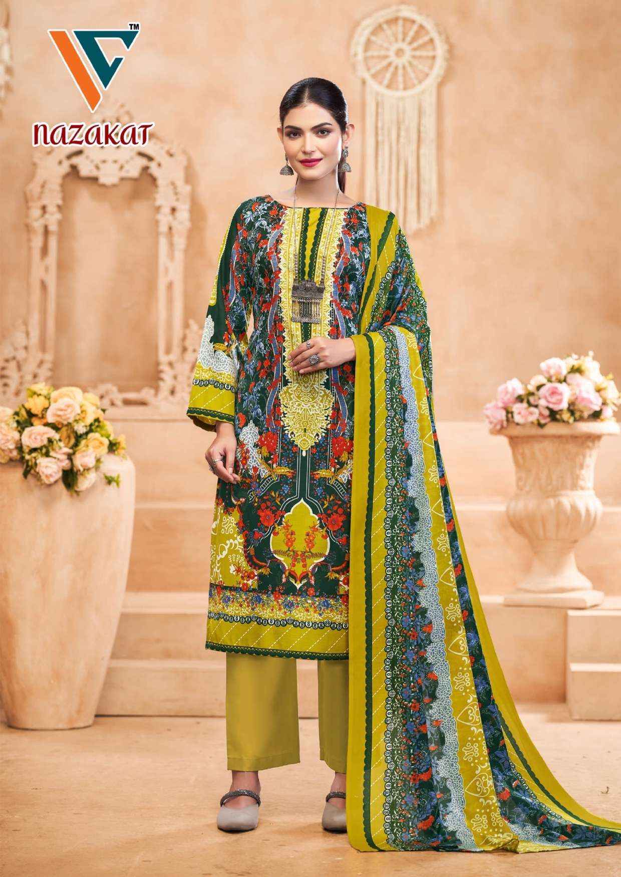Vandana Creation Nazakat Vol 7 Cotton Dress Material 8 pcs Catalogue
