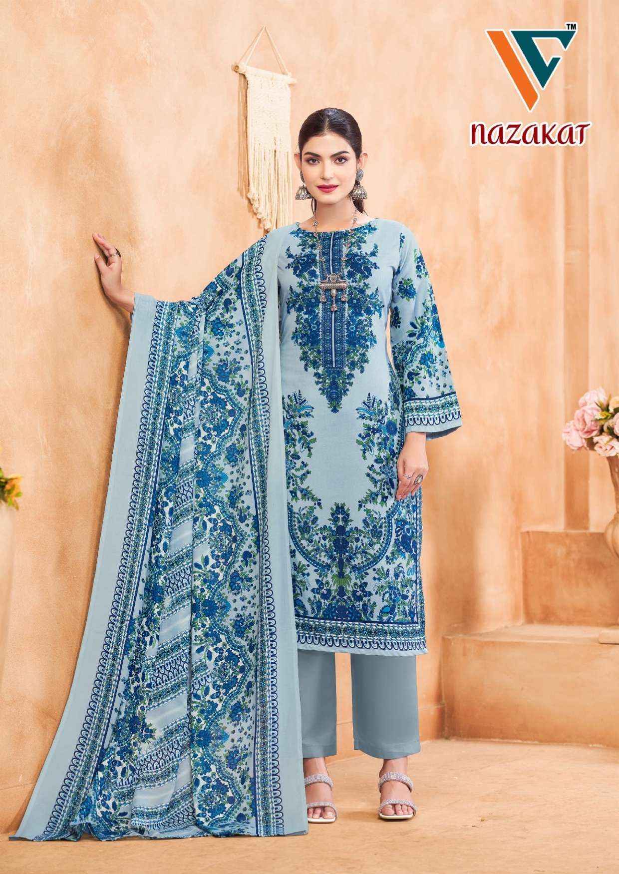 Vandana Creation Nazakat Vol 7 Cotton Dress Material 8 pcs Catalogue