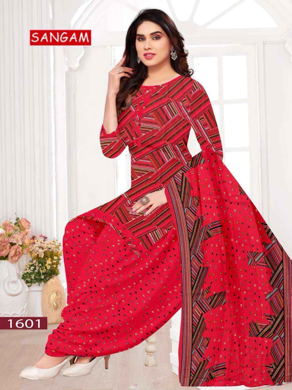 Vandana Creation Sangam‎‎ Vol 16 Cotton Dress Material 12 pcs Catalogue