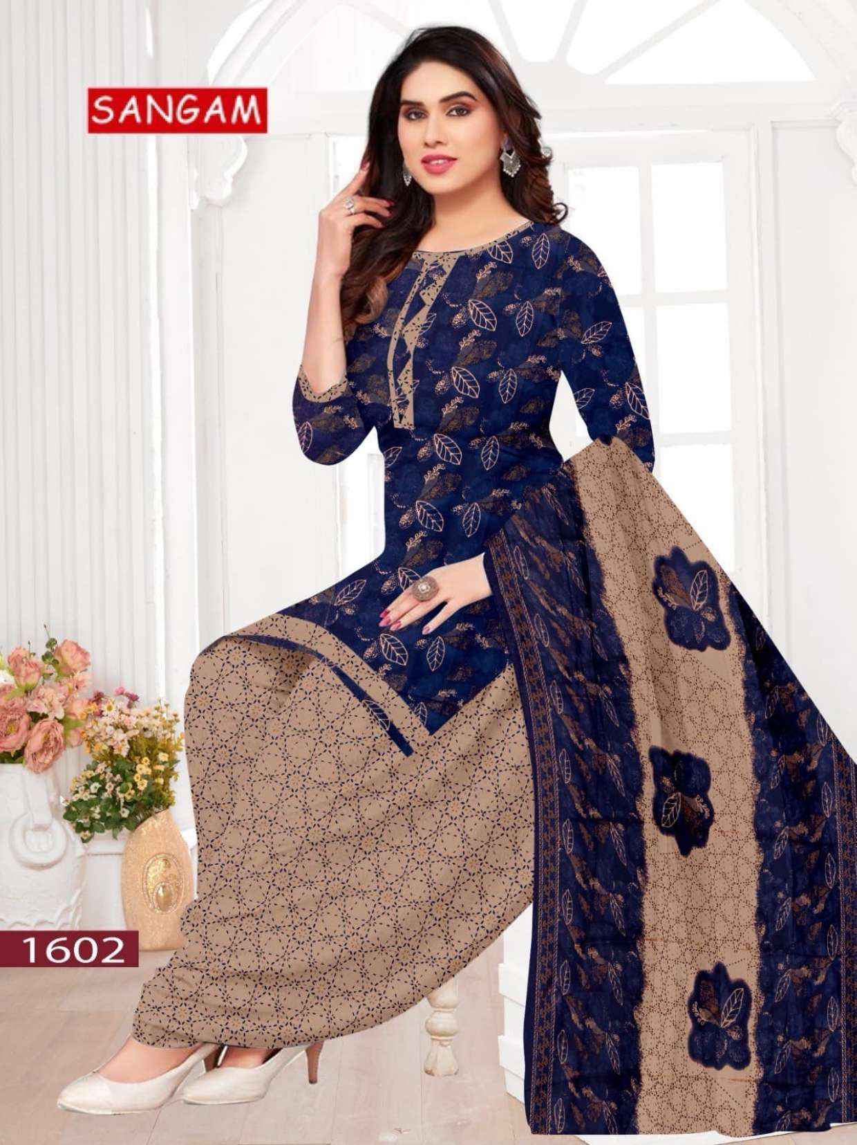 Vandana Creation Sangam‎‎ Vol 16 Cotton Dress Material 12 pcs Catalogue
