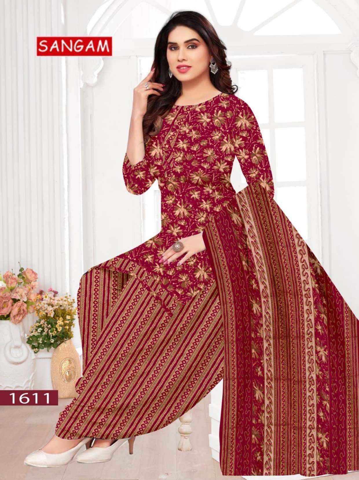 Vandana Creation Sangam‎‎ Vol 16 Cotton Dress Material 12 pcs Catalogue