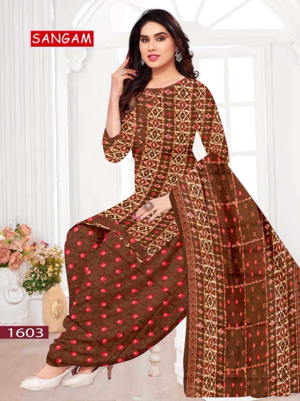 Vandana Creation Sangam‎‎ Vol 16 Cotton Dress Material 12 pcs Catalogue