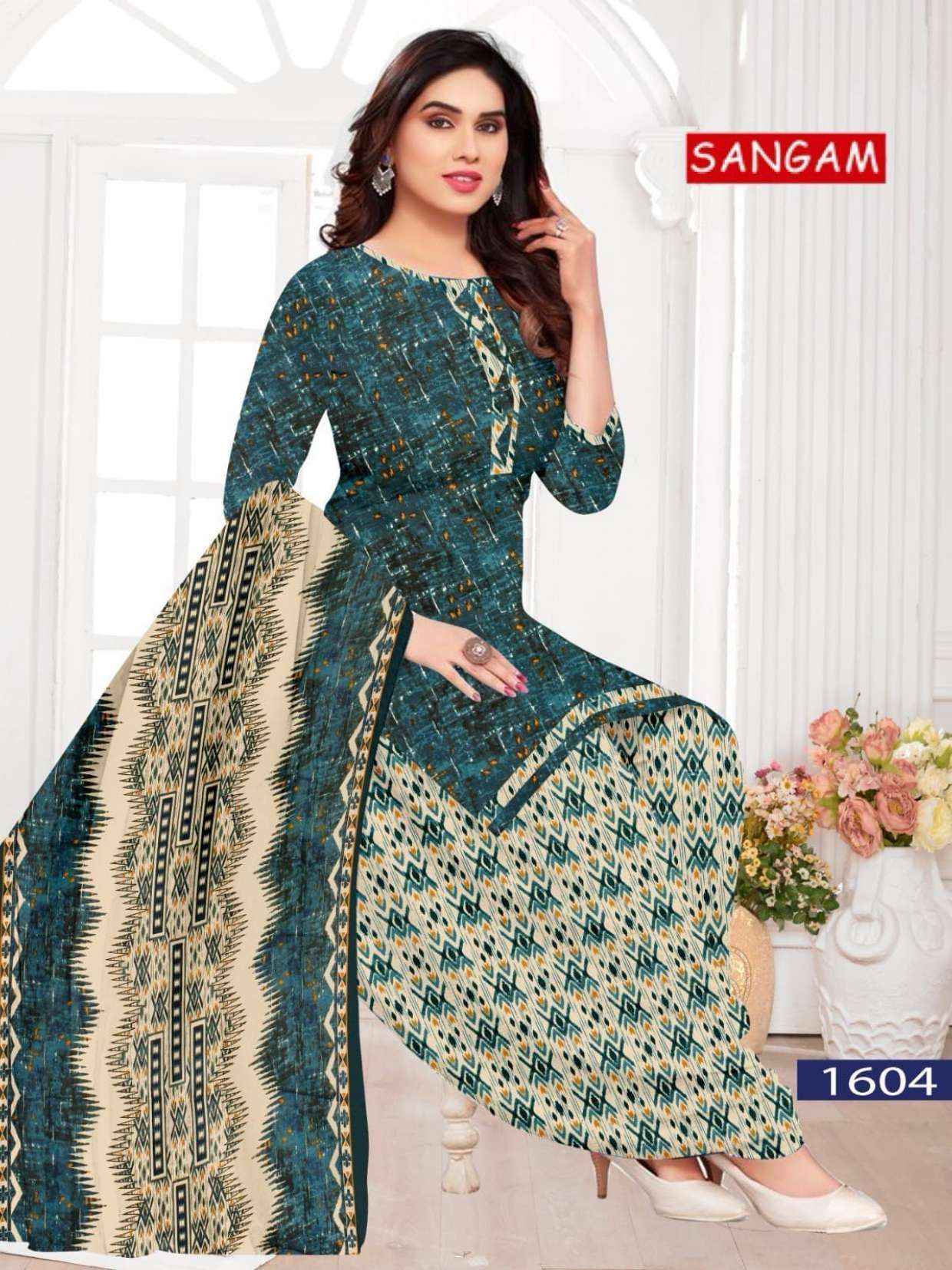 Vandana Creation Sangam‎‎ Vol 16 Cotton Dress Material 12 pcs Catalogue