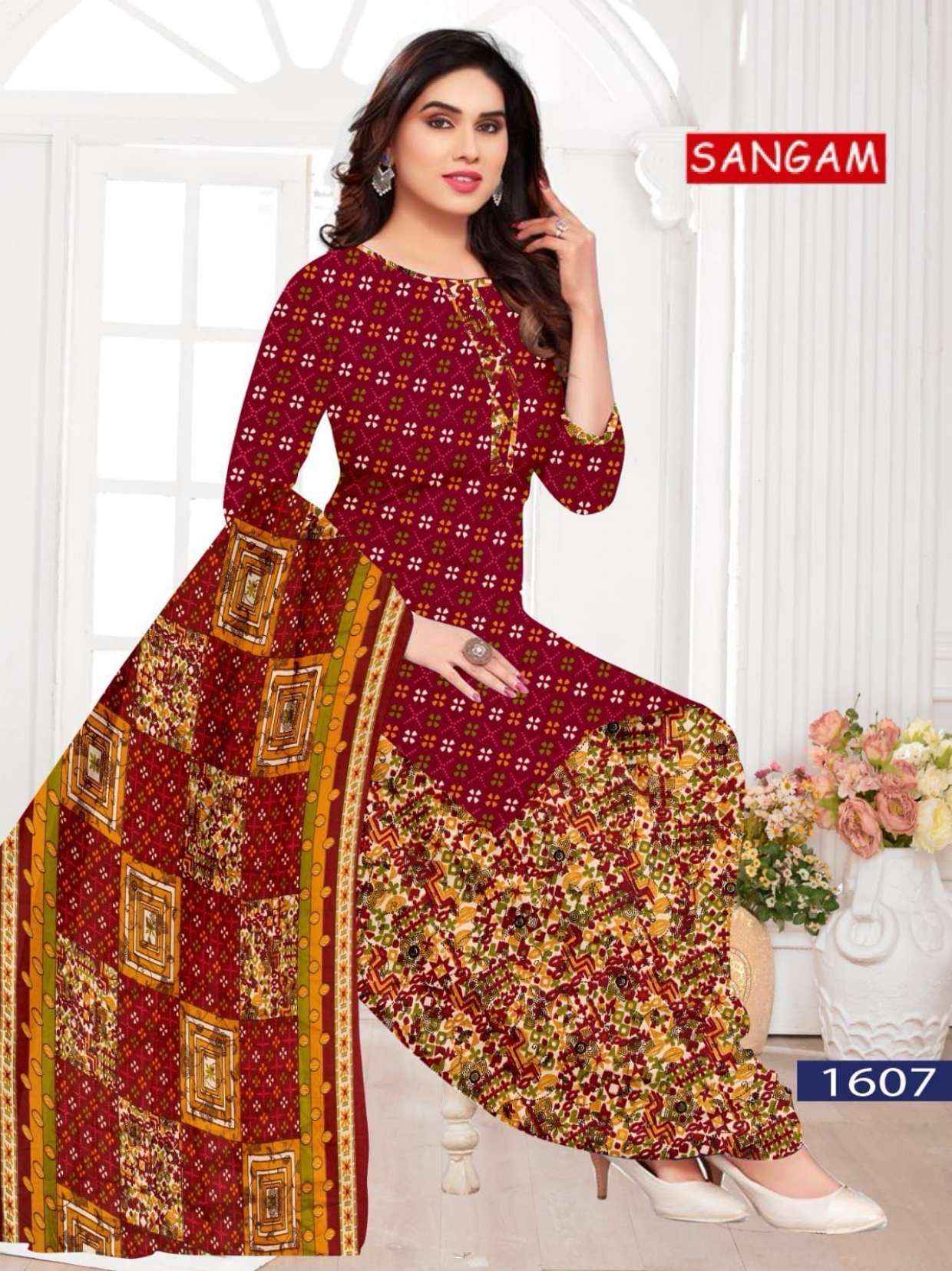 Vandana Creation Sangam‎‎ Vol 16 Cotton Dress Material 12 pcs Catalogue