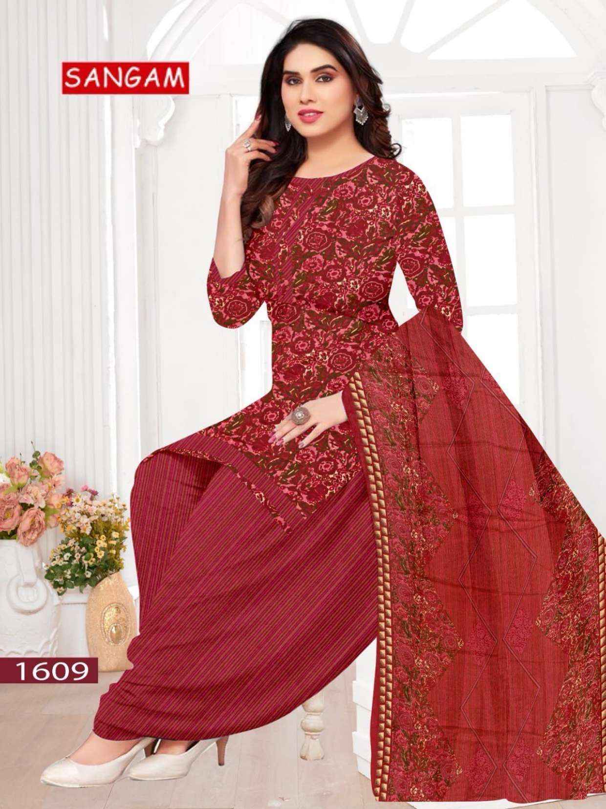 Vandana Creation Sangam‎‎ Vol 16 Cotton Dress Material 12 pcs Catalogue