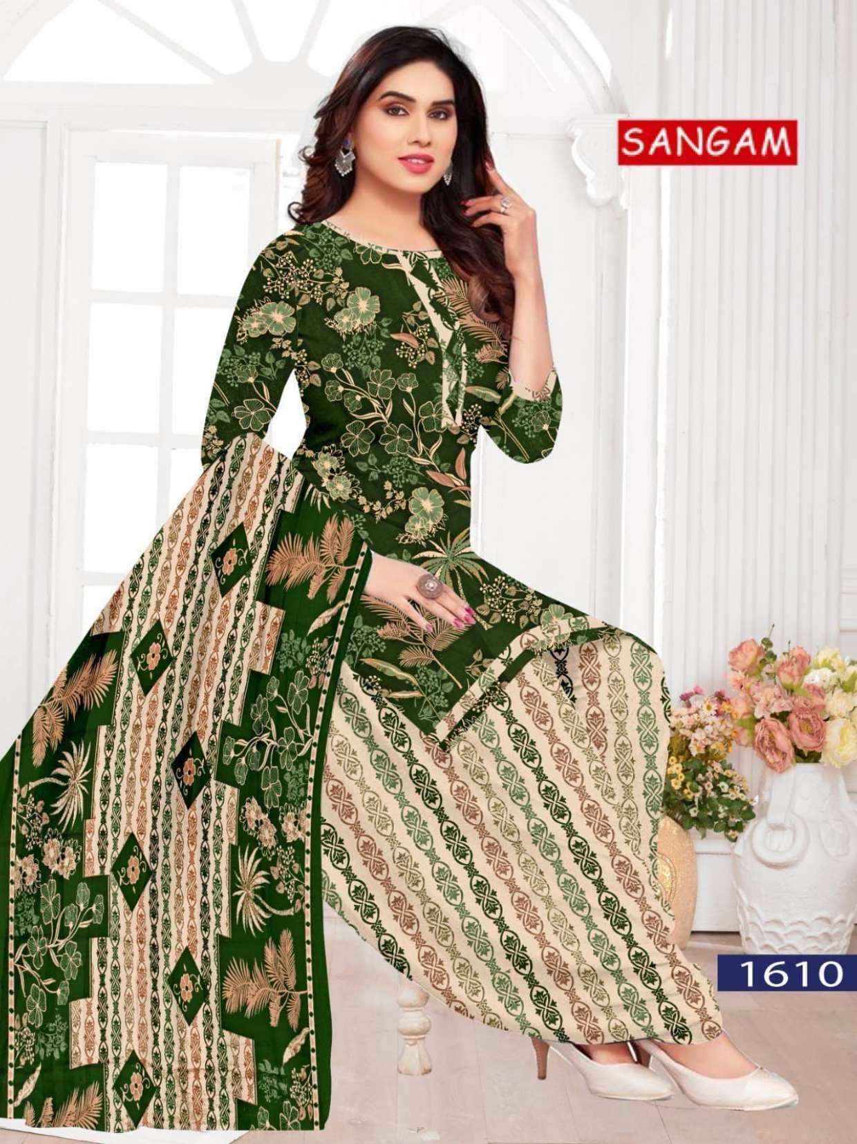 Vandana Creation Sangam‎‎ Vol 16 Cotton Dress Material 12 pcs Catalogue