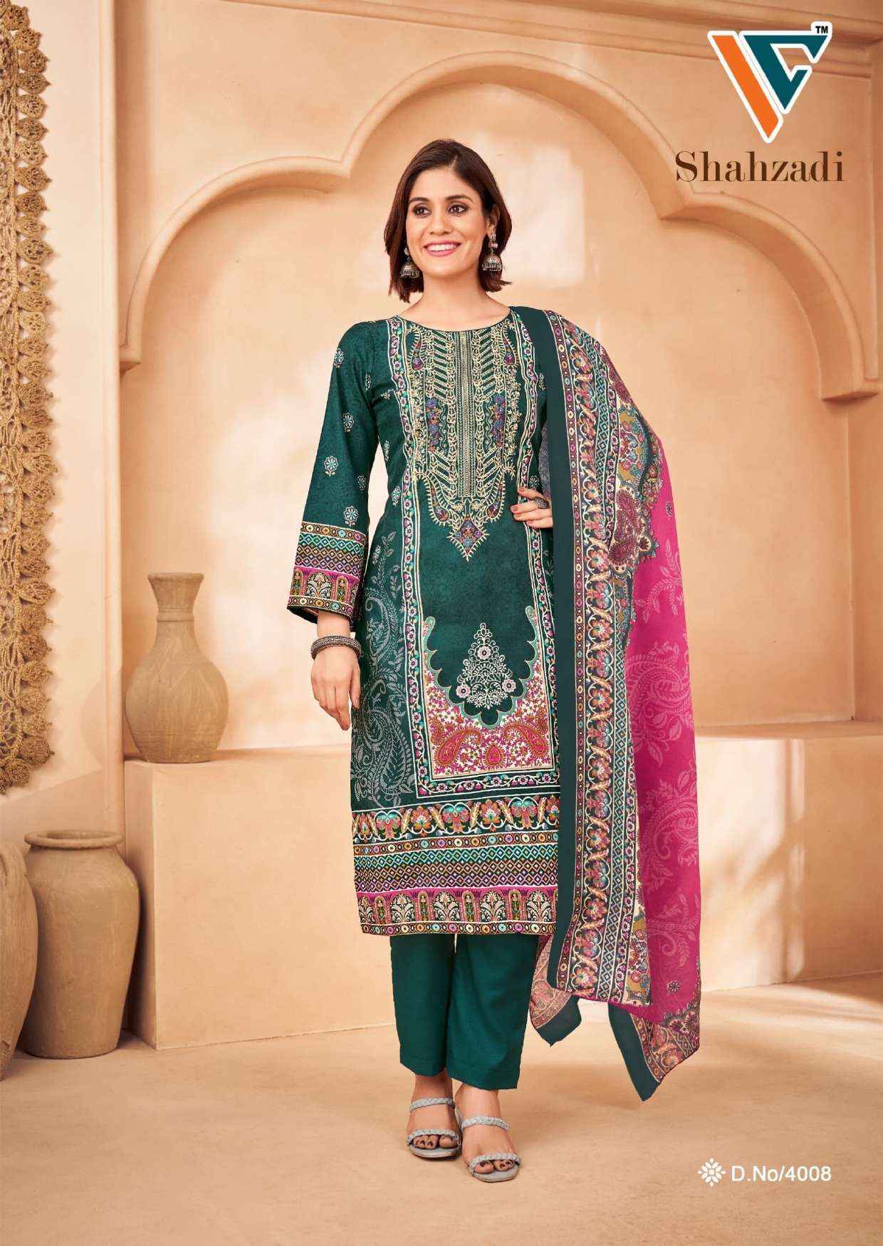 Vandana Creation Shahzadi Vol 4 Cotton Dress Material 8 pcs Catalogue