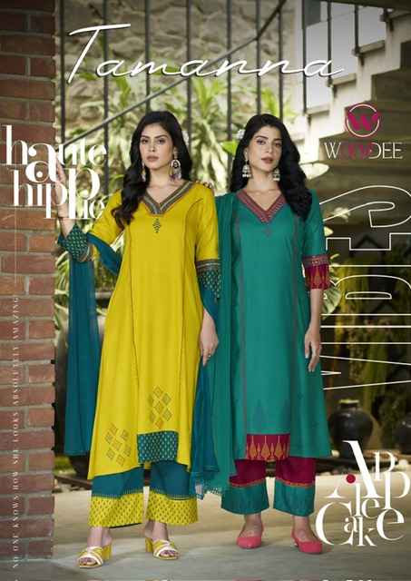 Woodee Tamanna Rayon Kurti Combo 6 pcs Catalogue
