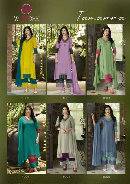 Woodee Tamanna Rayon Kurti Combo 6 pcs Catalogue