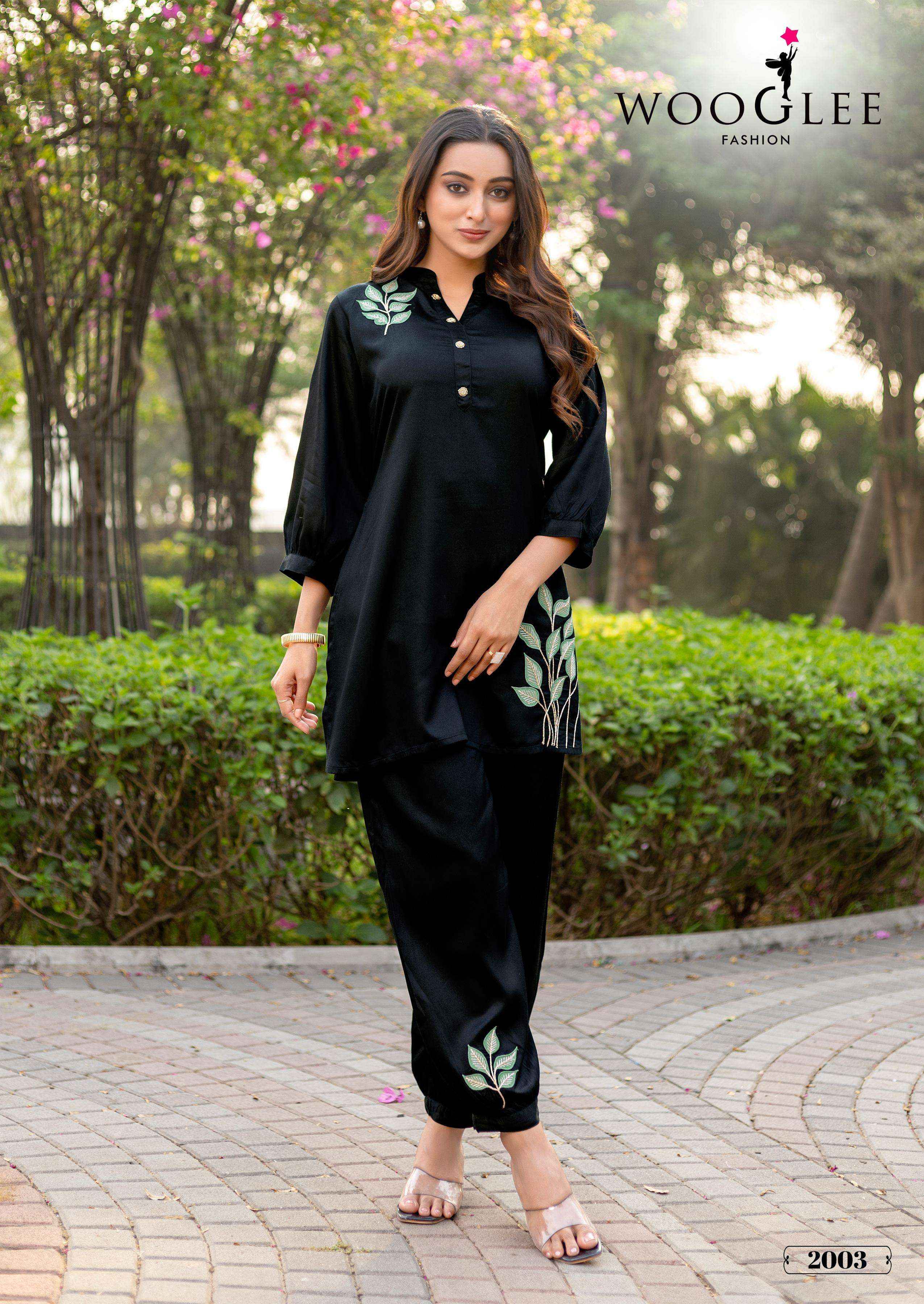 Wooglee Rich Look Viscouse Co Ord Set 4 pcs Catalogue