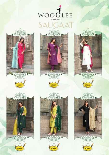 Wooglee Saugaat Viscouse Kurti Combo 6 pcs Catalogue