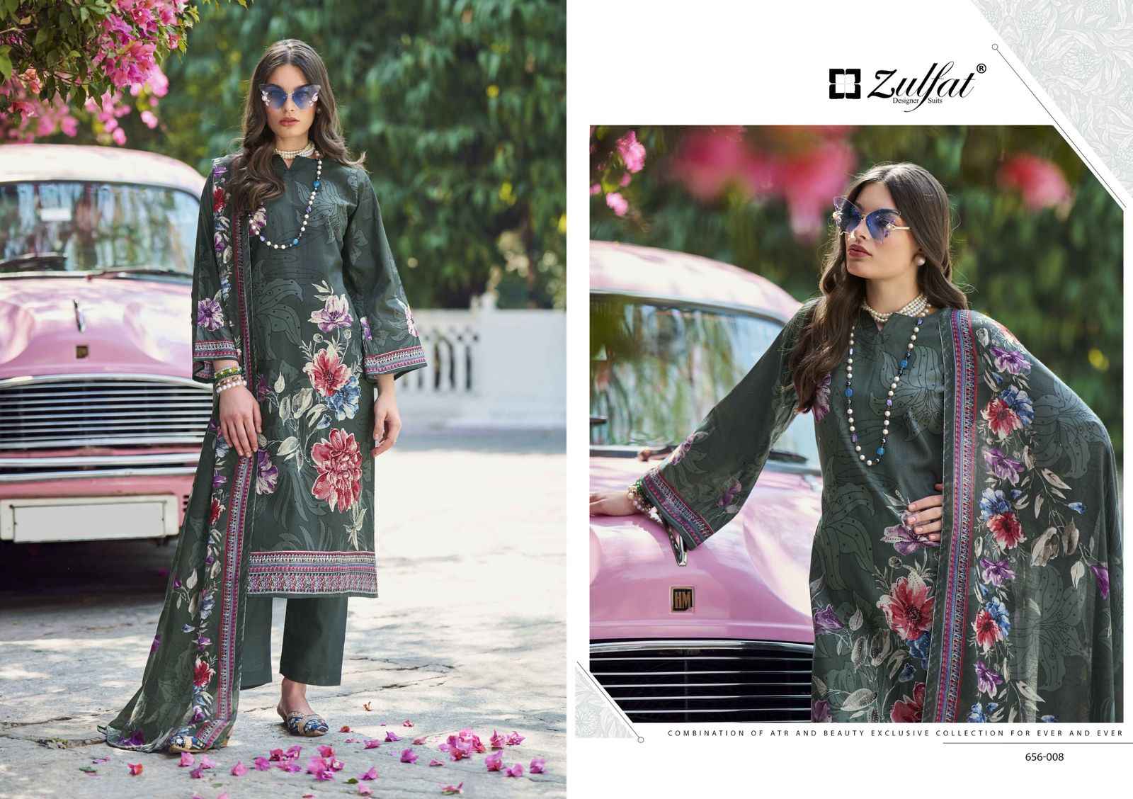 Zulfat Bahaar Cottn Dress Material 8 pcs Catalogue