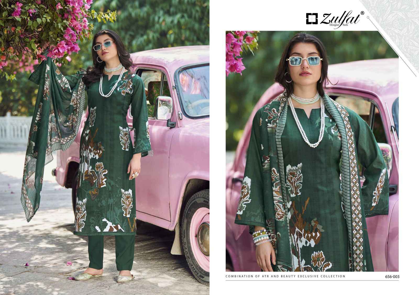 Zulfat Bahaar Cottn Dress Material 8 pcs Catalogue