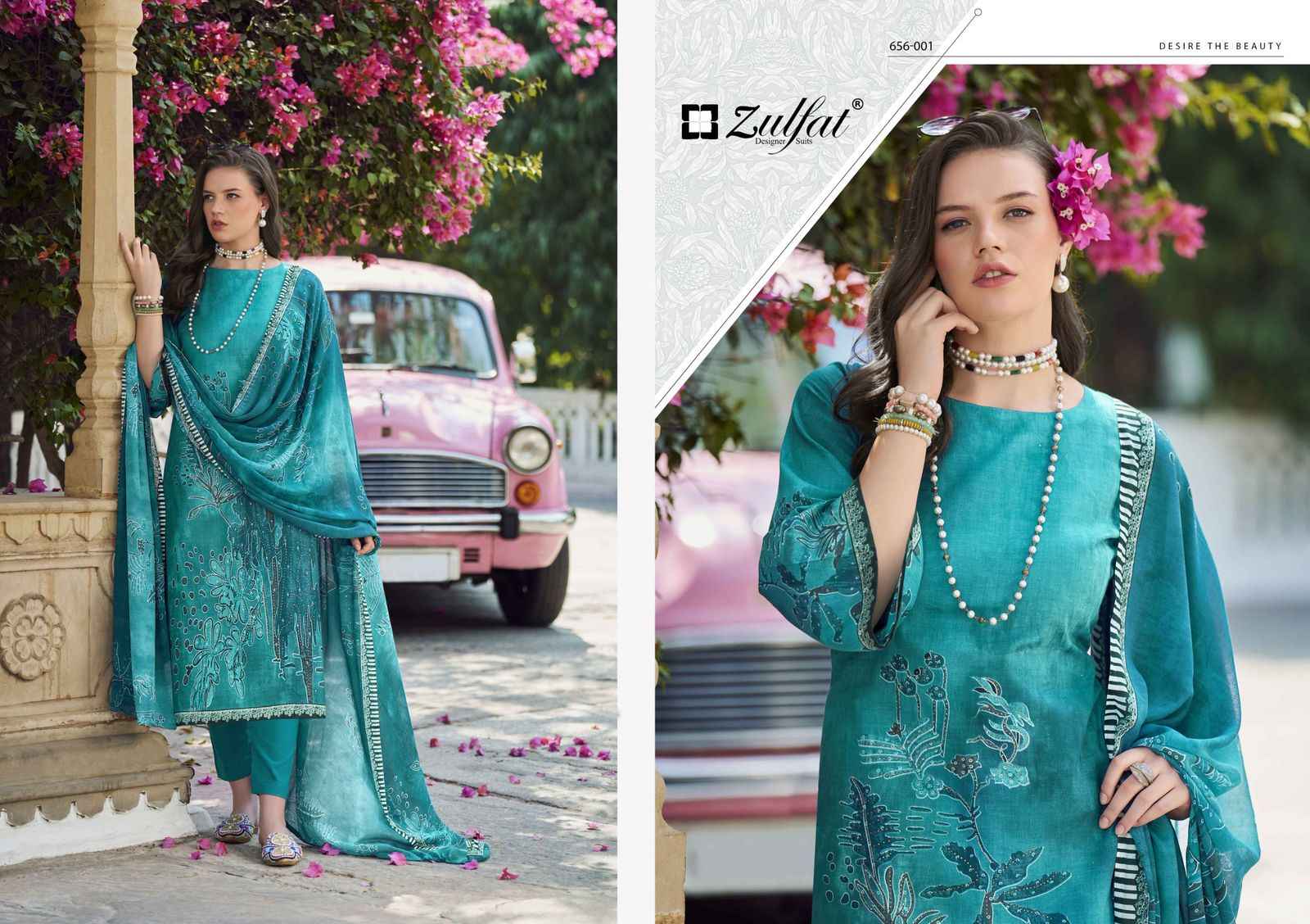 Zulfat Bahaar Cottn Dress Material 8 pcs Catalogue