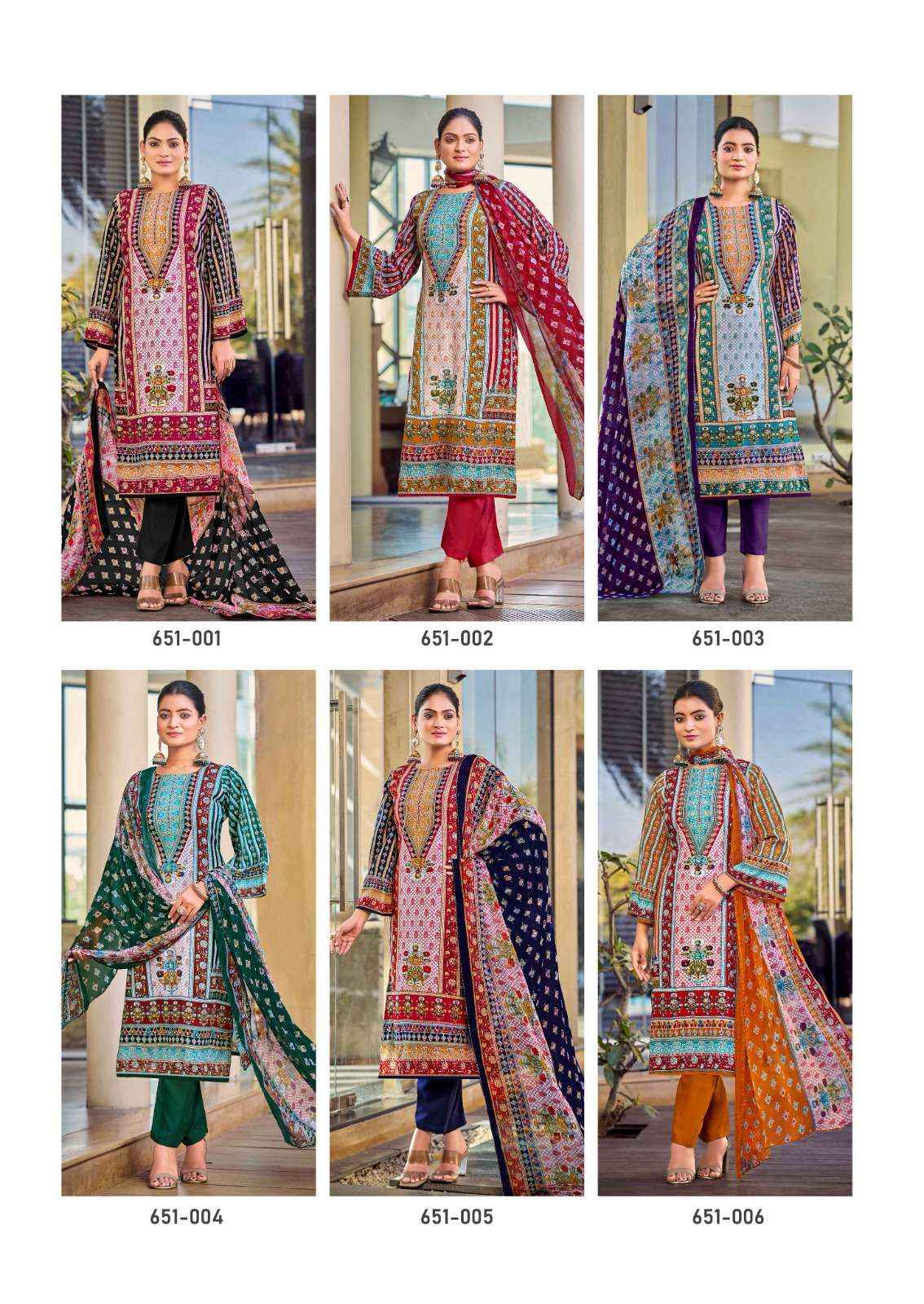 Zulfat Nafisa Viscose Rayon Dress Material 6 pcs Catalogue