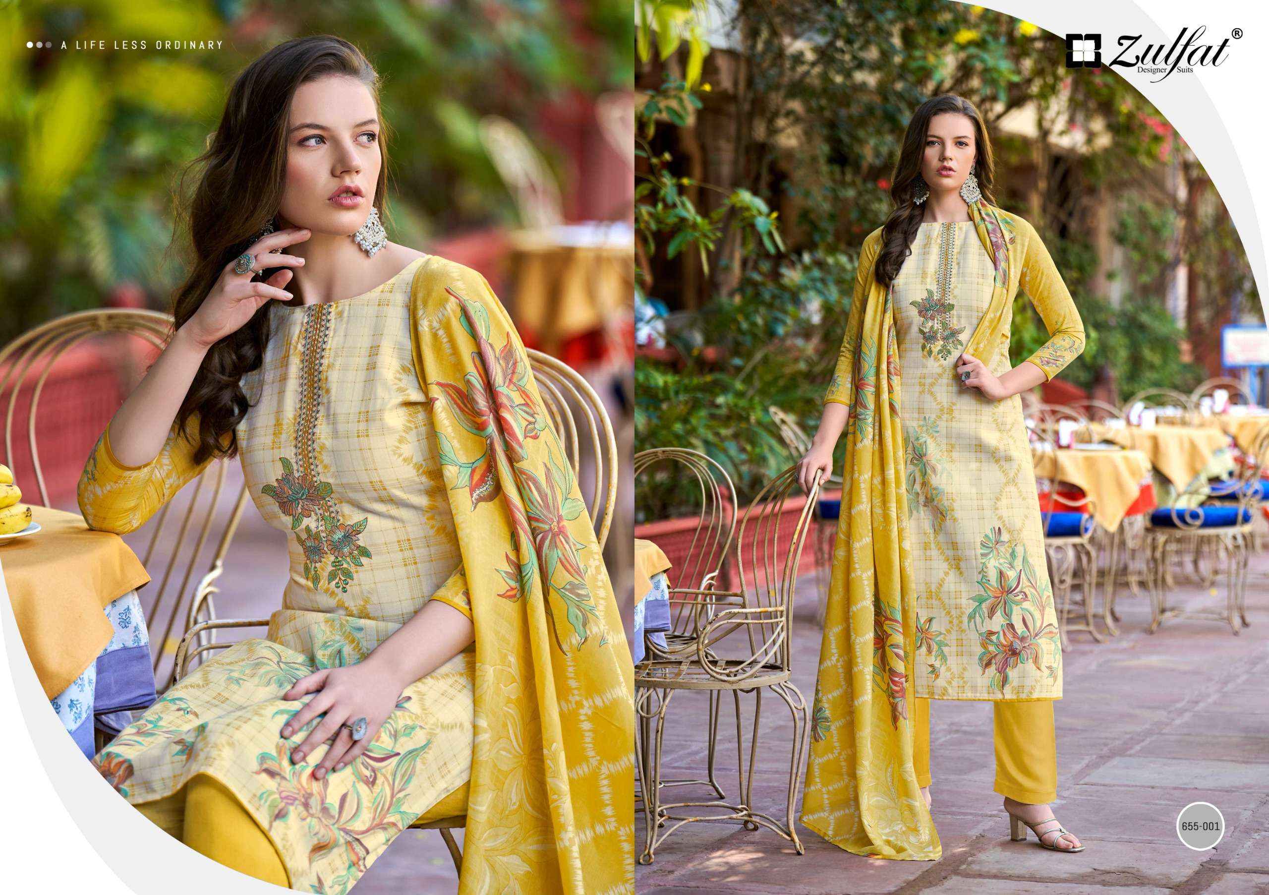 Zulfat Noor Vol 2 Cotton Dress Material 8 pcs Catalogue