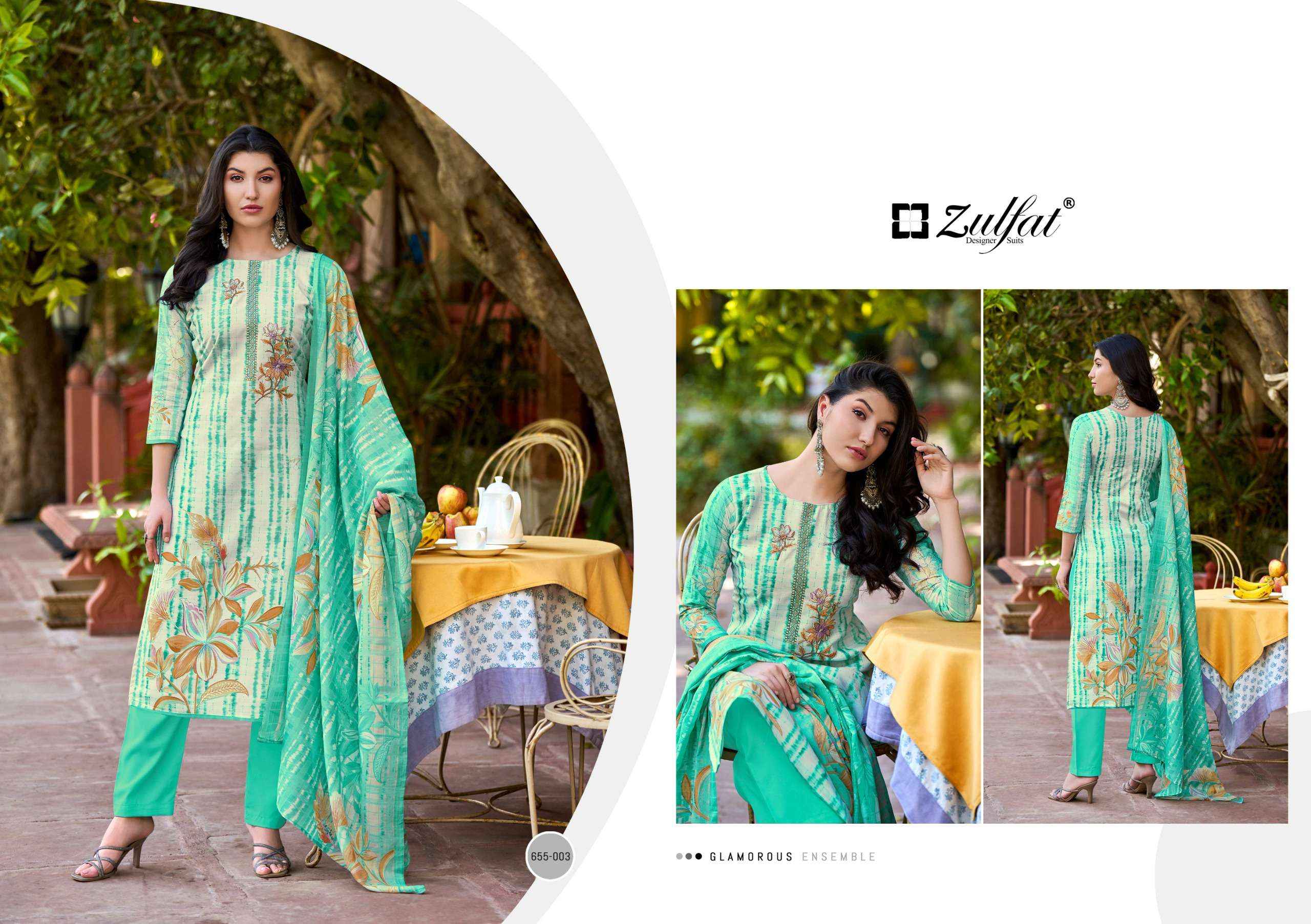 Zulfat Noor Vol 2 Cotton Dress Material 8 pcs Catalogue