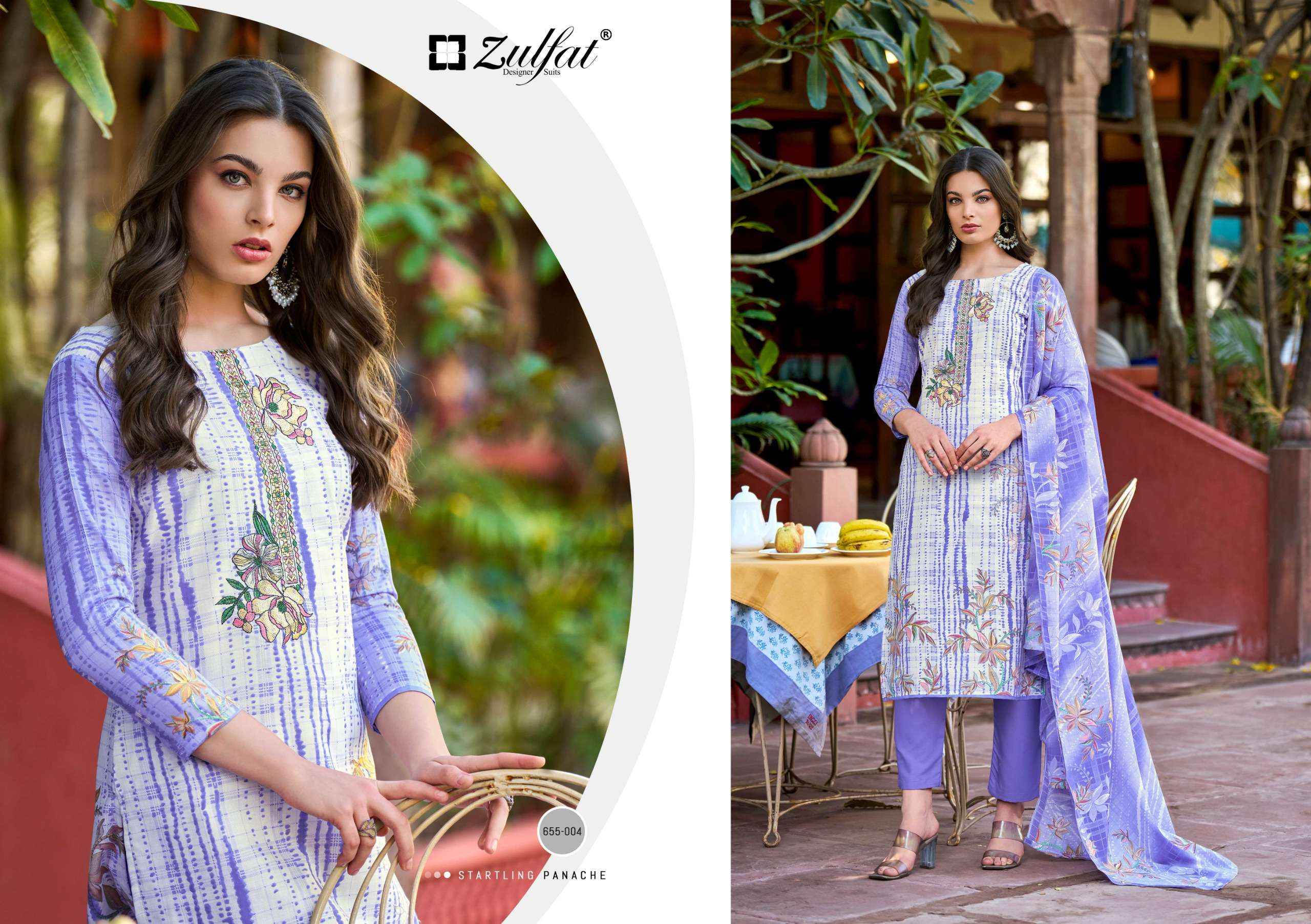 Zulfat Noor Vol 2 Cotton Dress Material 8 pcs Catalogue