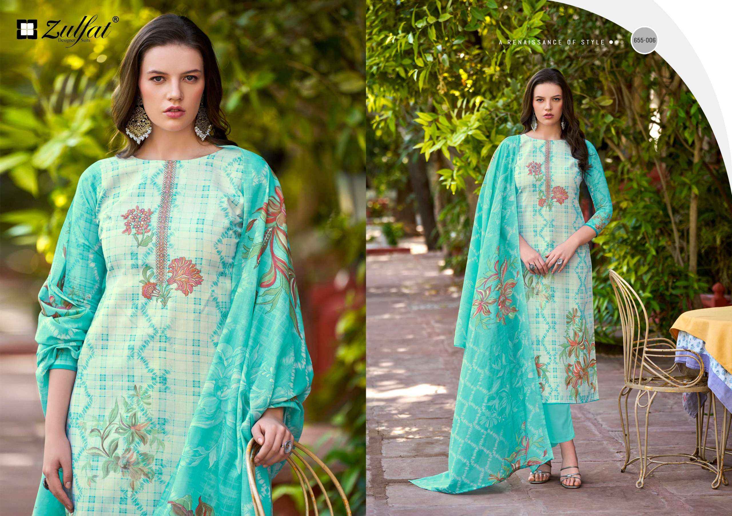 Zulfat Noor Vol 2 Cotton Dress Material 8 pcs Catalogue